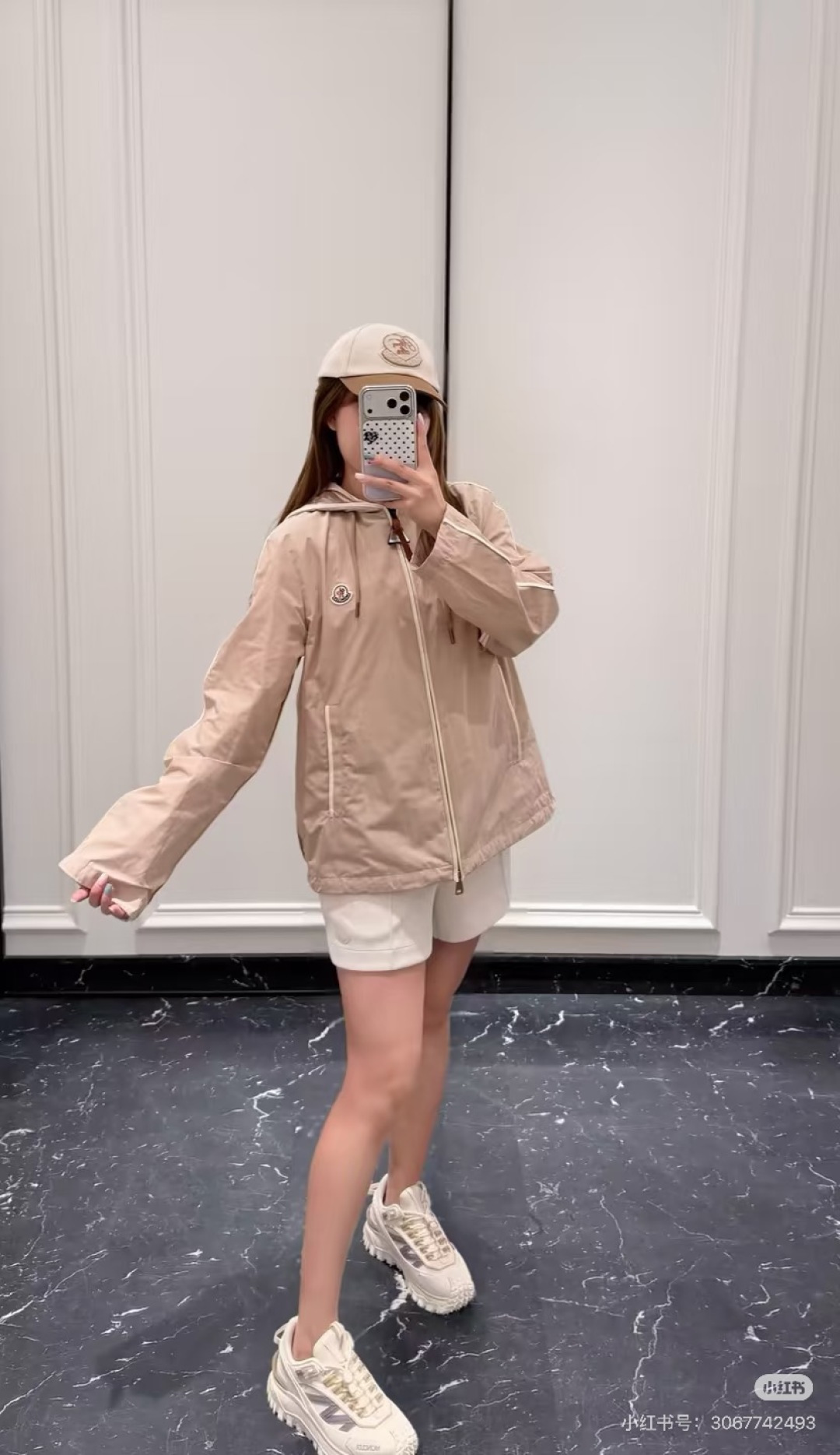 Moncler 2026 Autumn Winter Women's Jackets Polyester Hooded Tassel Zipper Casual Slim Woman's Coats MKDFWJ26006