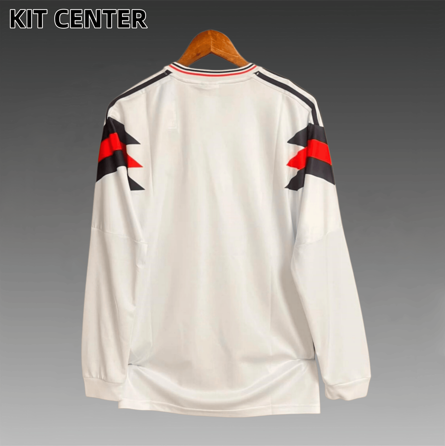 1990 England Home Long Sleeve  Retro Football Soccer jerseys