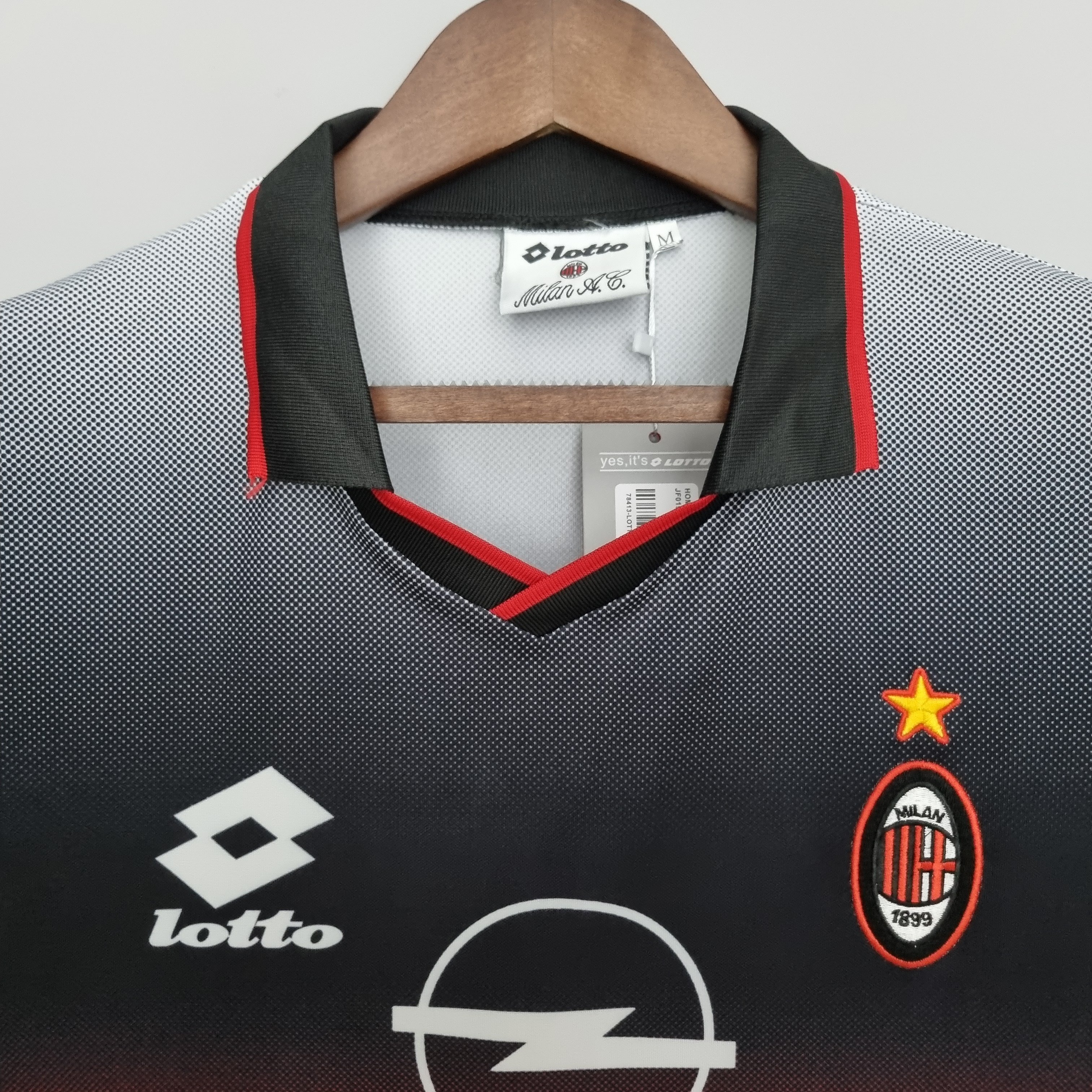 1995/1996 AC Milan Retro Black Training Shirt