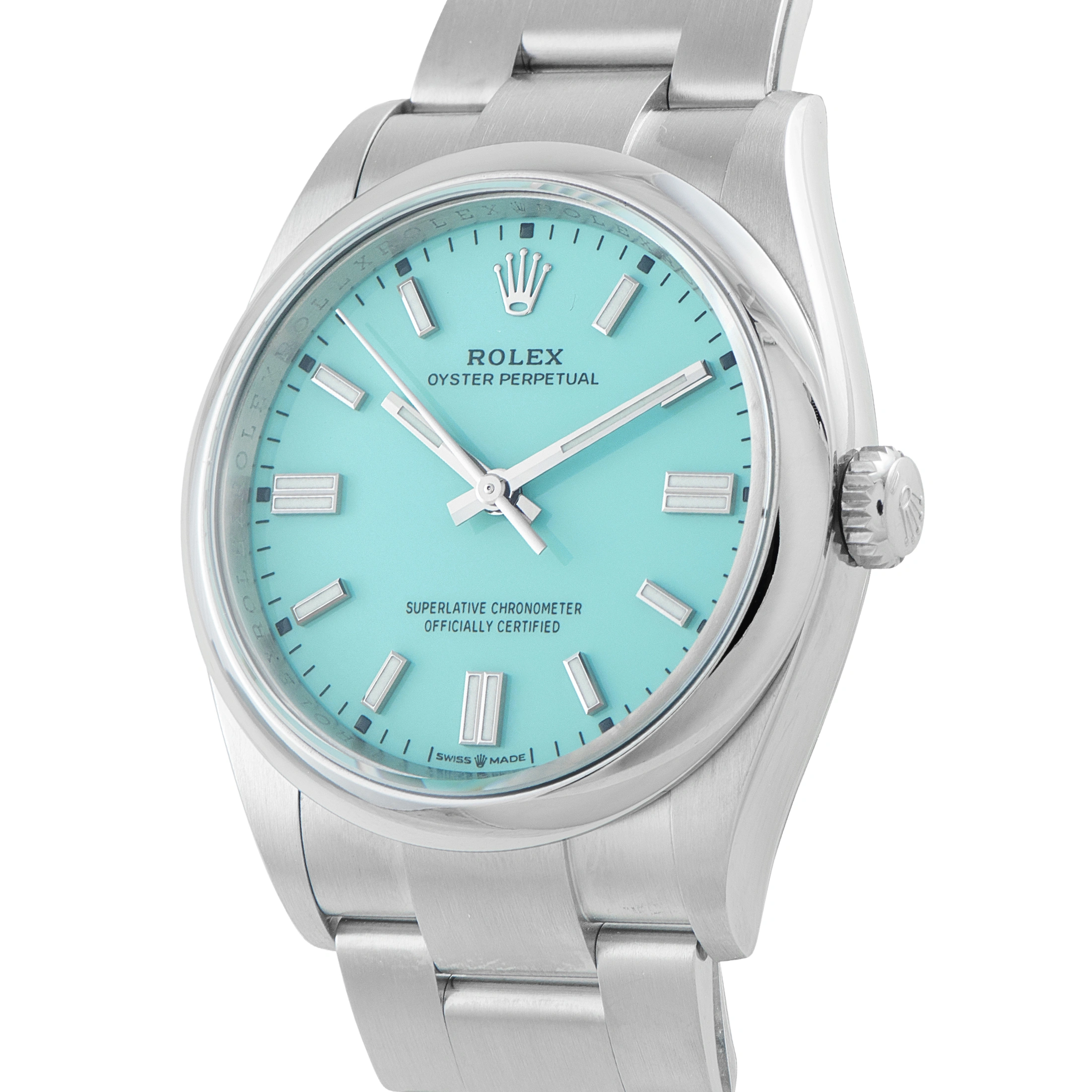 RolexOyster Perpetual 36 Turquoise Dial Steel Watch 126000