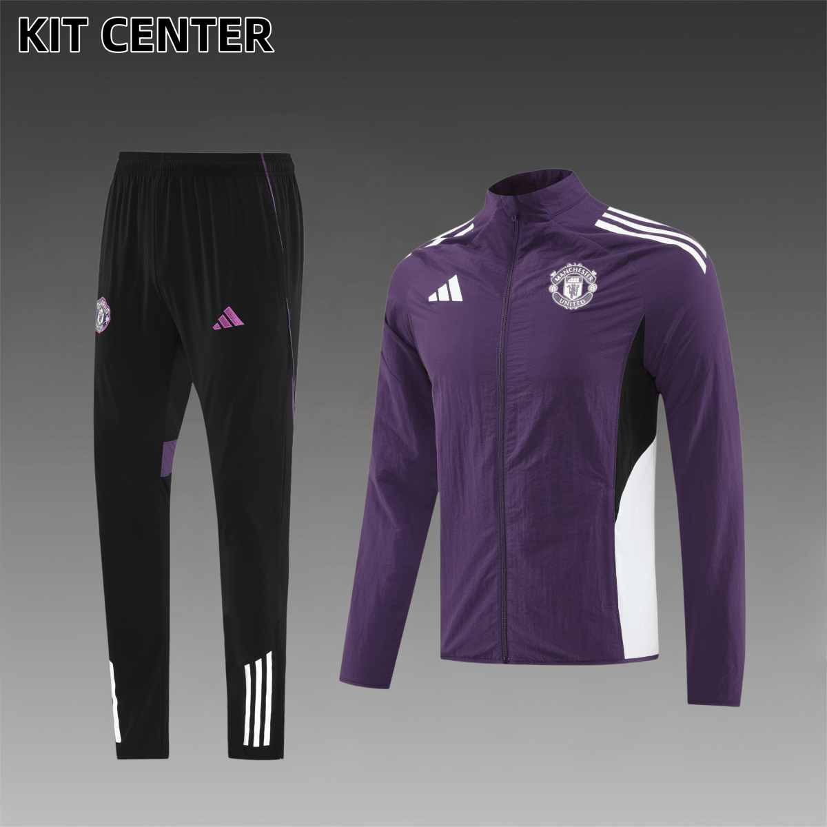 25/26 Manchester United trench coat Full Zipper Training Suit (Adult Set)