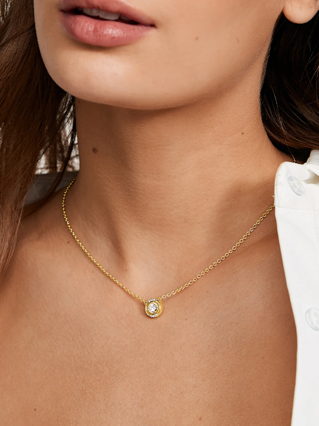 Halo Crystal Necklace