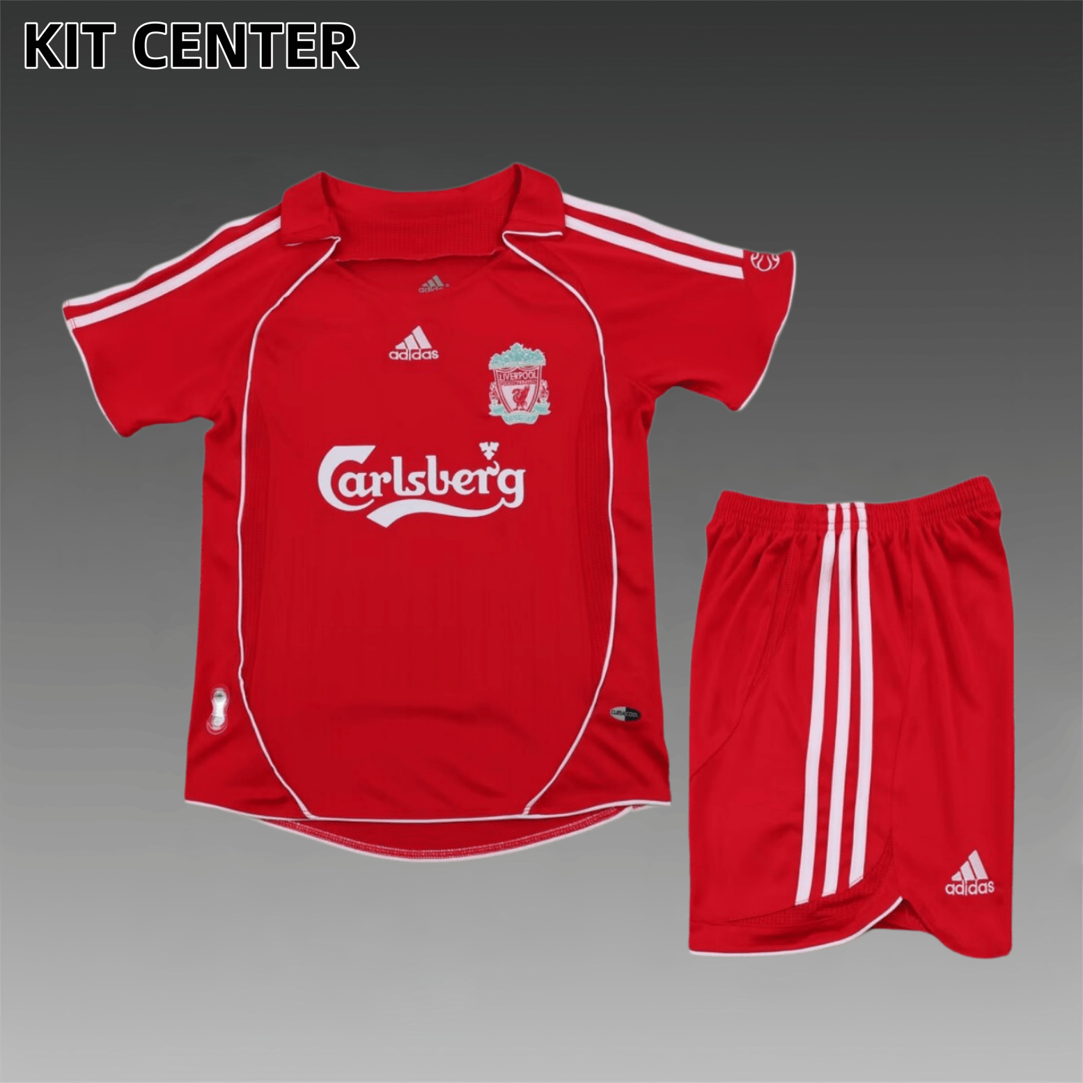 06/08 Liverpool home Retro Football Shirt (Kids Kit）