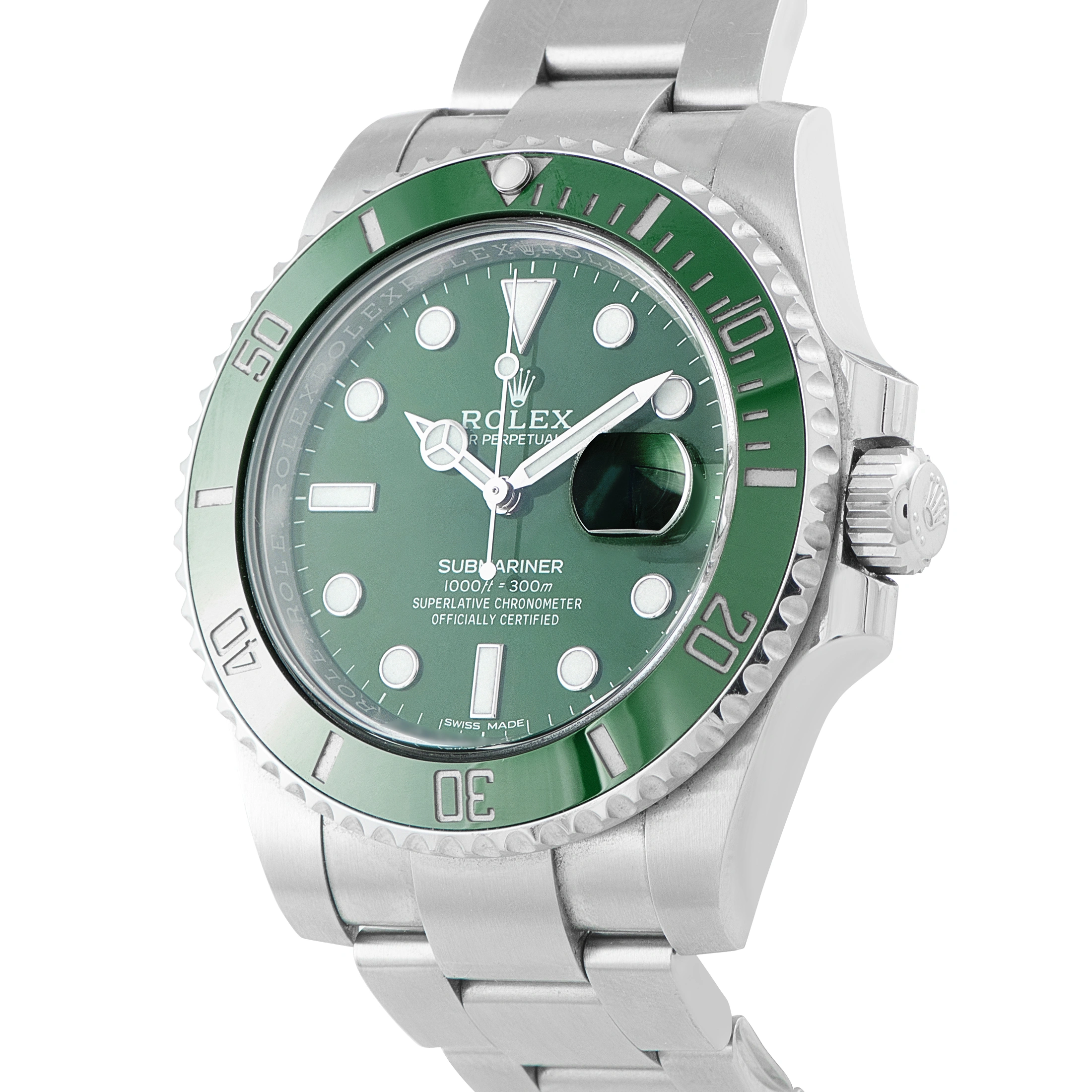 RolexSubmariner Date Hulk Steel Watch 116610LV