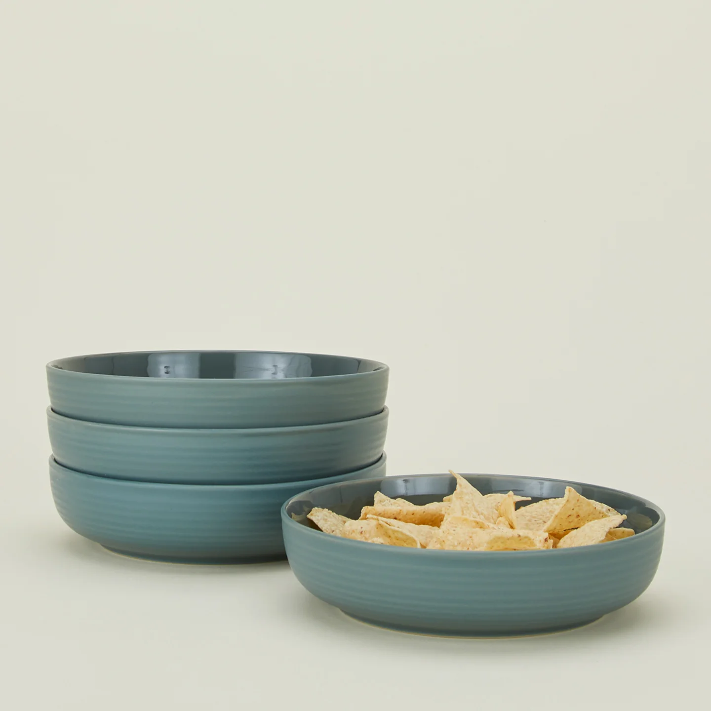 Essential Low Bowl, Set of 4 - Peacock