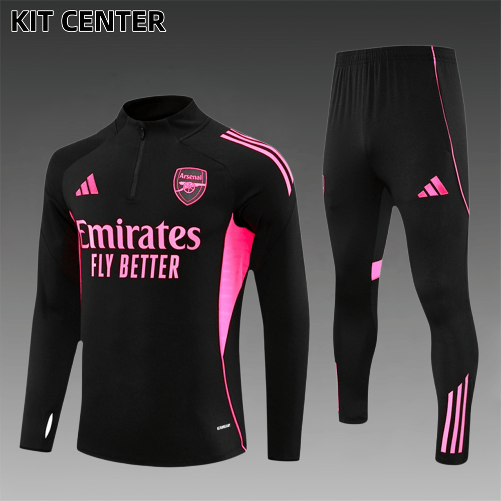 2025/2026 Arsenal Kids Half Zip Training Clothes (Kids Kit)