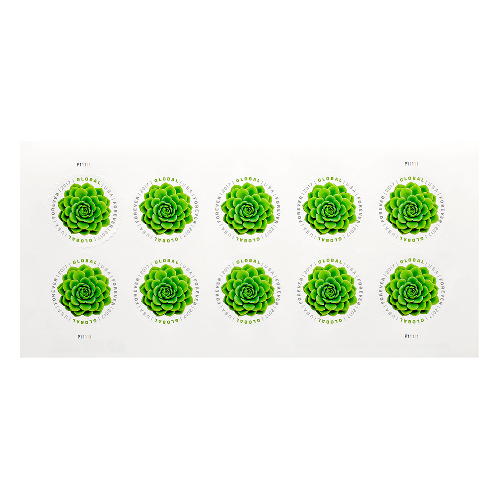 2017 USA Global Succulents Forever Stamps