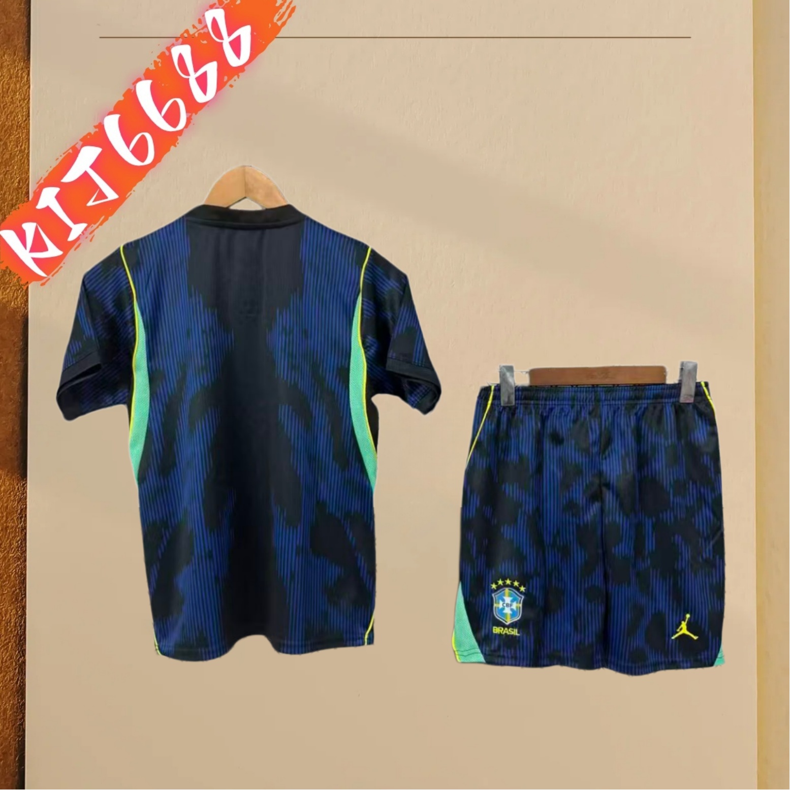 26/27 Brazil home  Football Shirt Adult Kids Kit socks