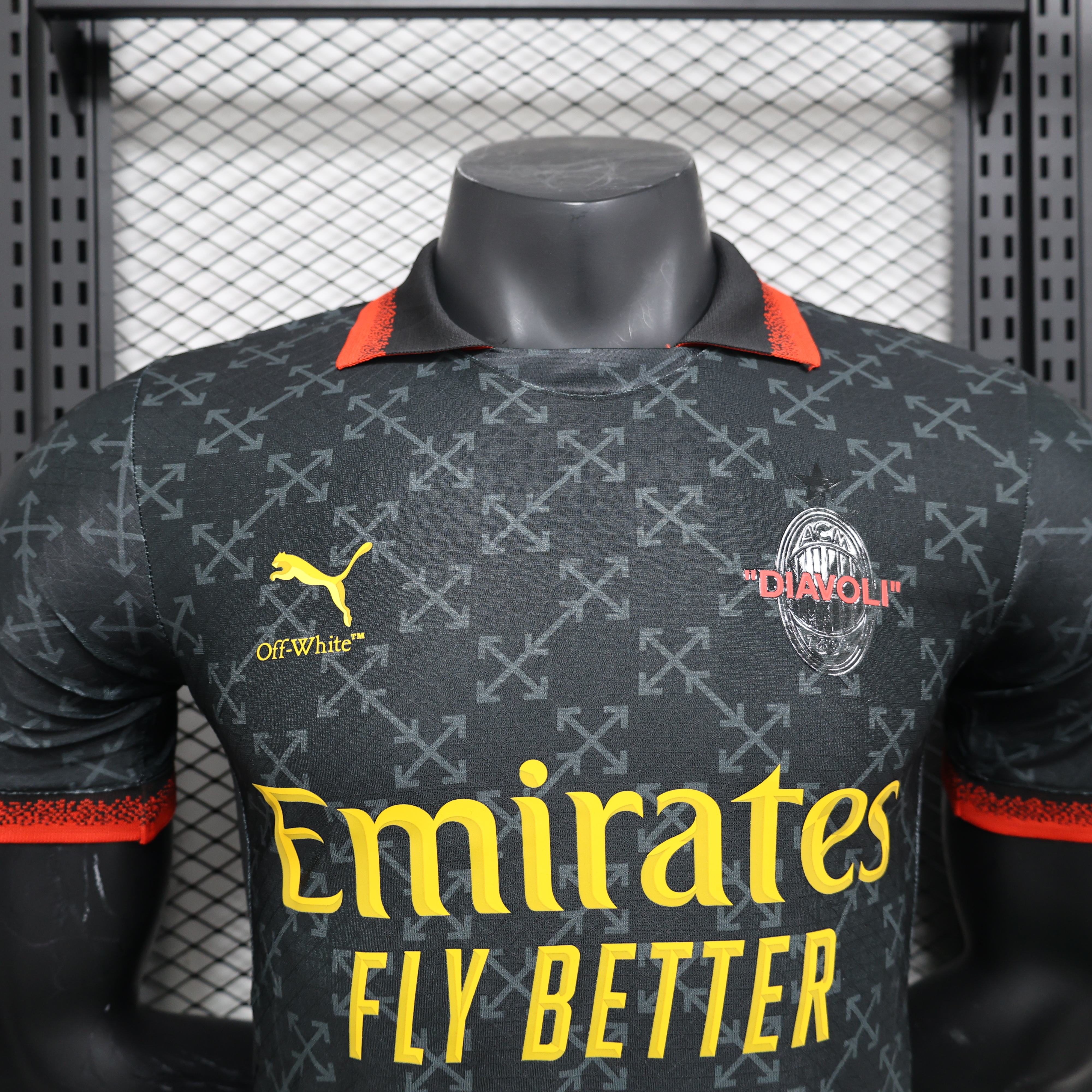 2025/2026 AC Milan Third Away Special Edition Black Football Shirt (Player Edition)