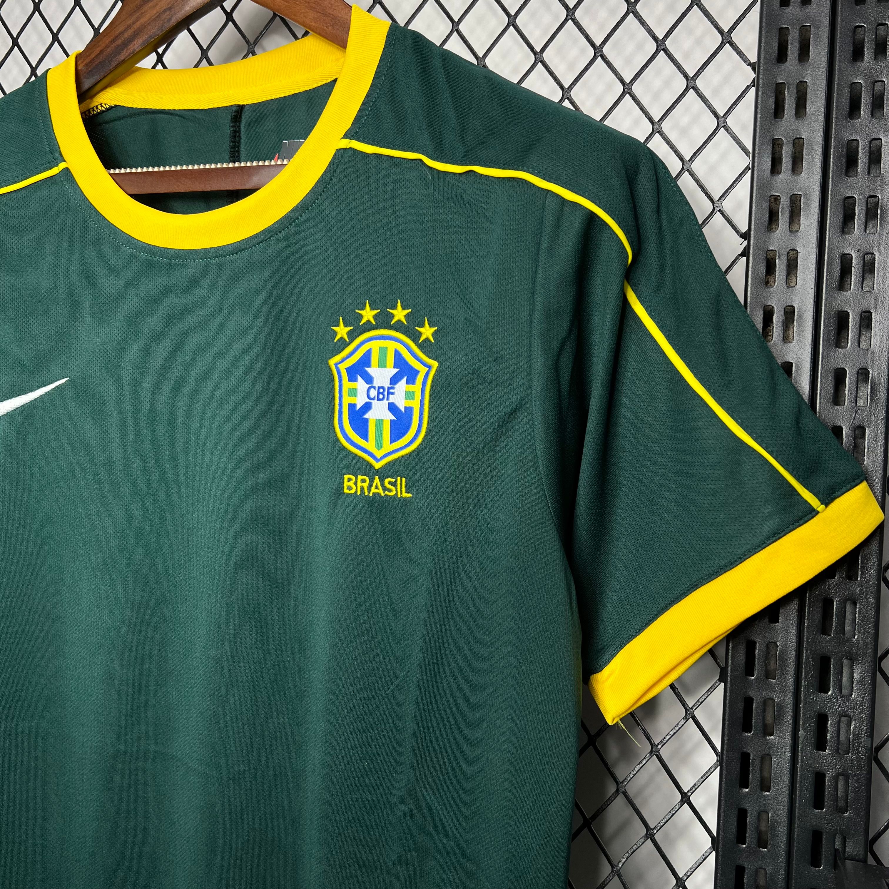 1998 Brazil Goalkeeper Retro Football Shirt