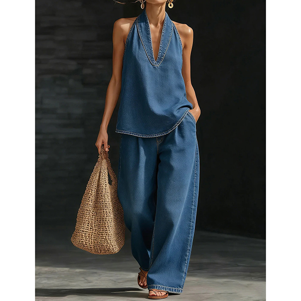 DENIM TWEEDELIGE SET
