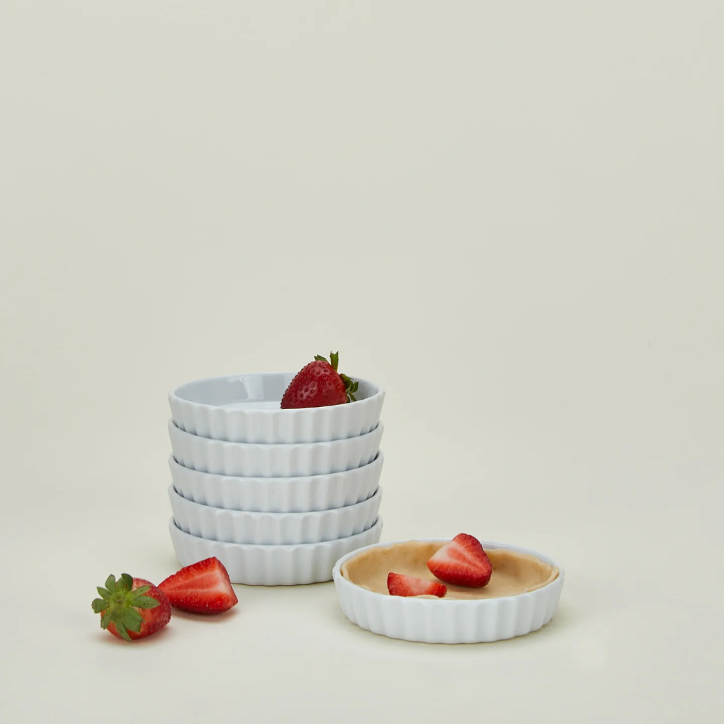 Individual Round Tart Dish, Set of 6