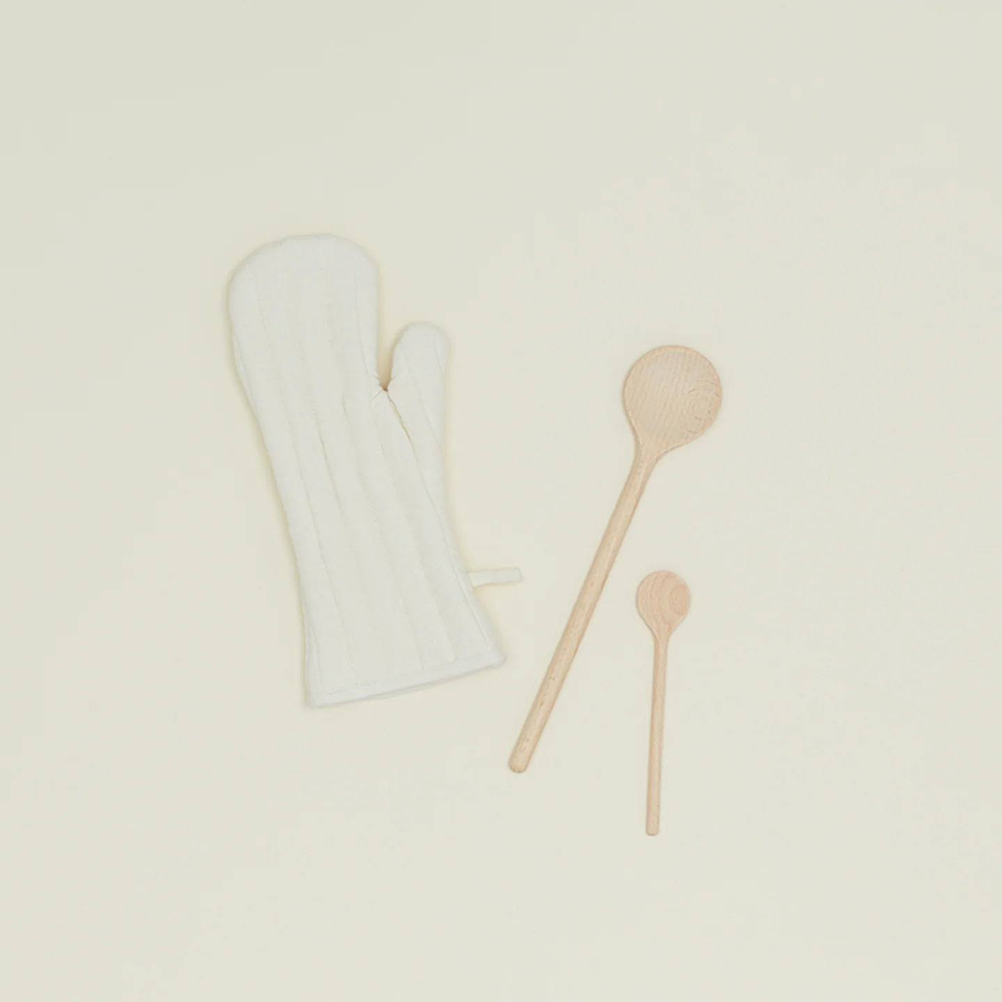 Simple Linen Oven Mitt - Ivory