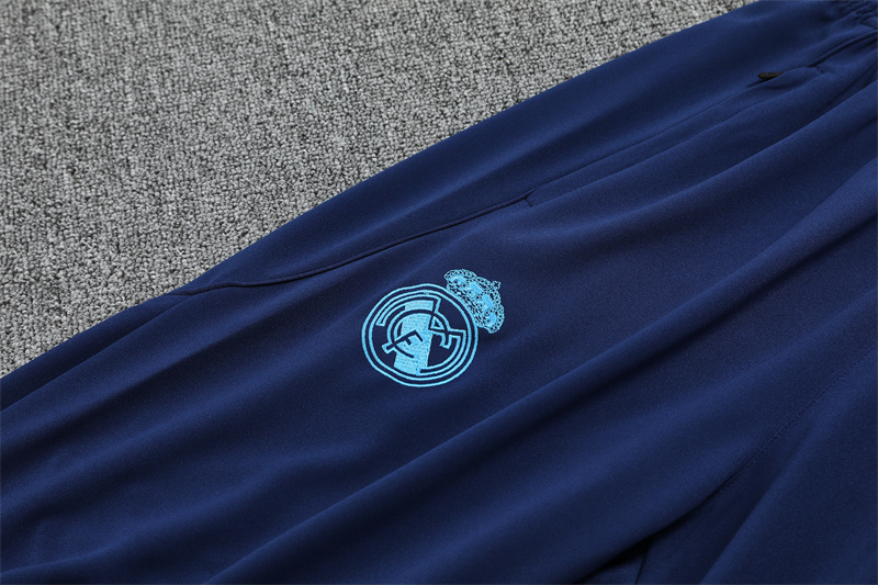 2025/2026 Real Madrid Light Blue Adult Half Zip Training Kit (Adult Kit)