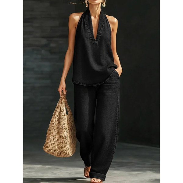 DENIM TWEEDELIGE SET