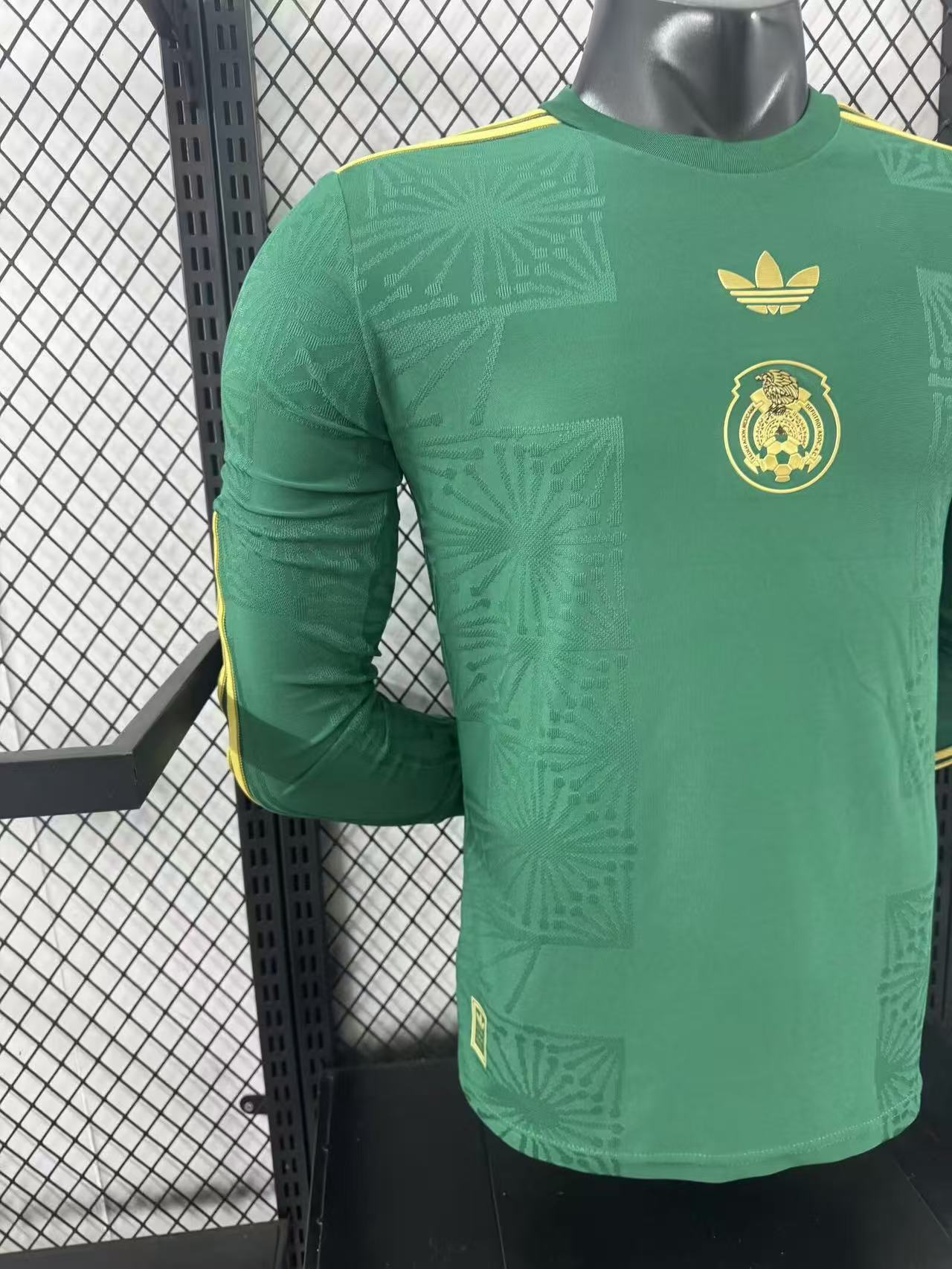 2025/2026 Mexico Gold Cup Green Long Sleeve Special Edition Shirt （Player Edition）