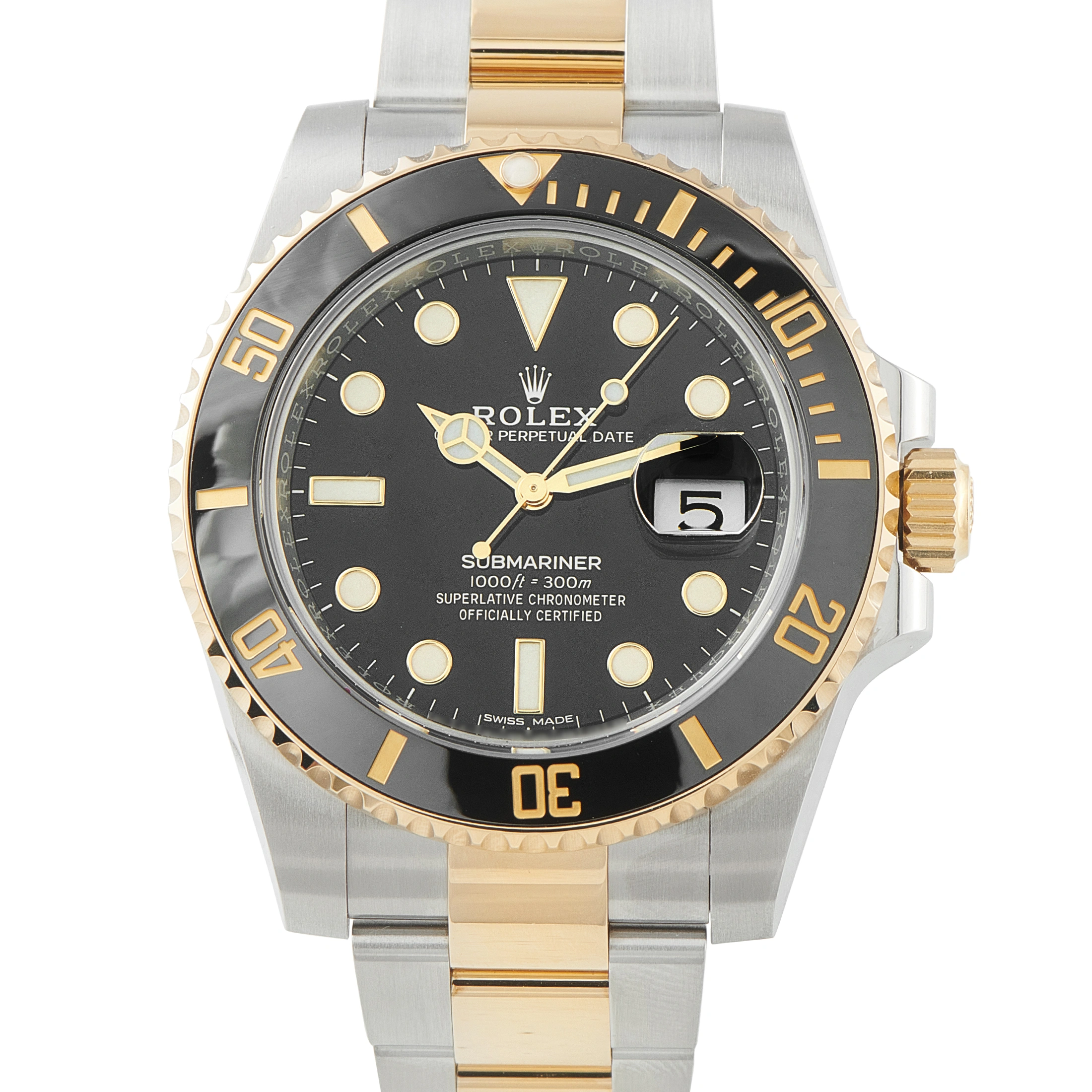 RolexSubmariner Steel and Yellow Gold Watch 116613LN