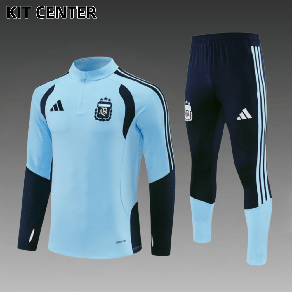 2026/2027 Argentina  Half Zip Training Clothes (Adult Kids Kit)