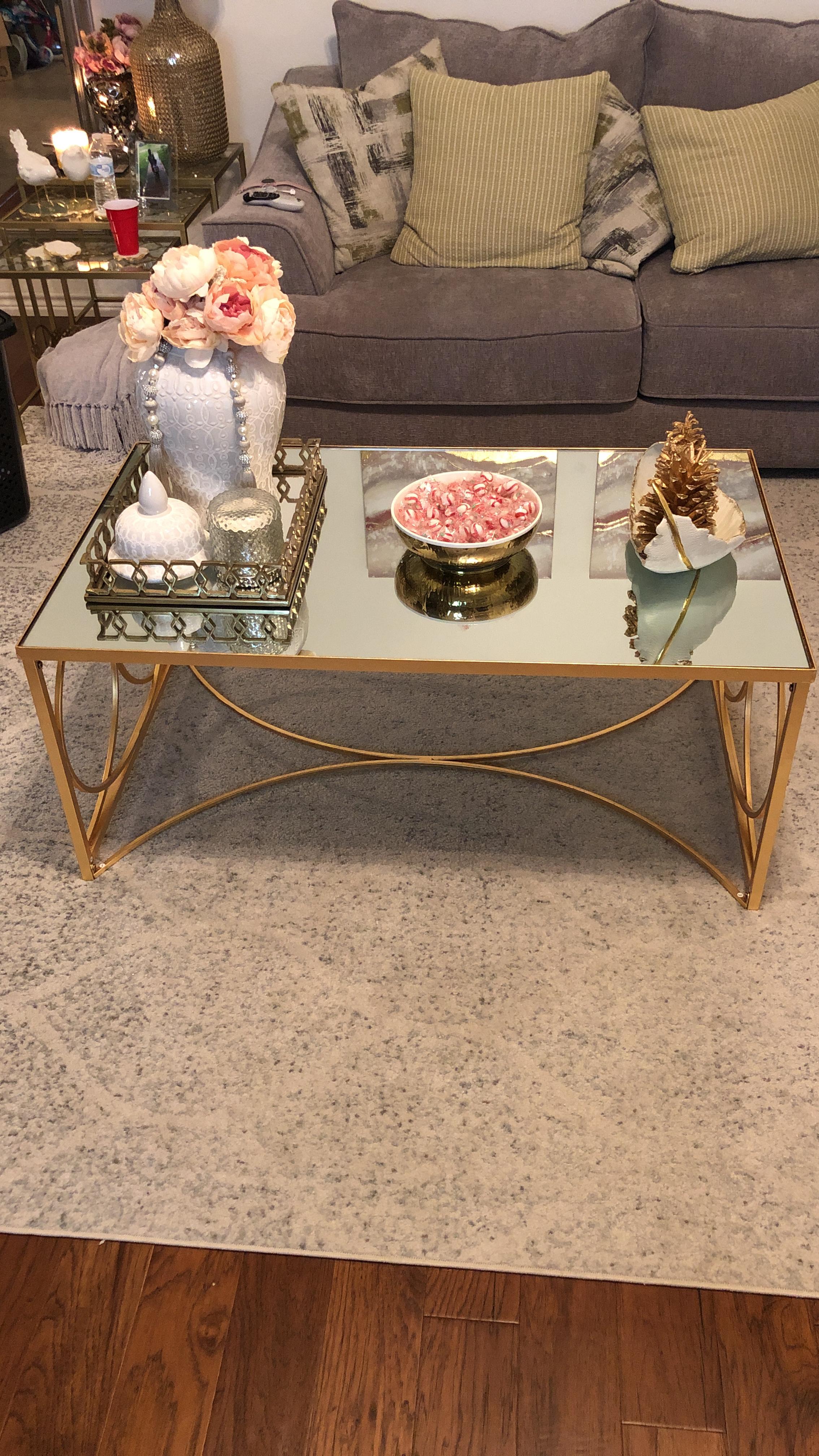 Home Collection Melosa Gold Coffee Table