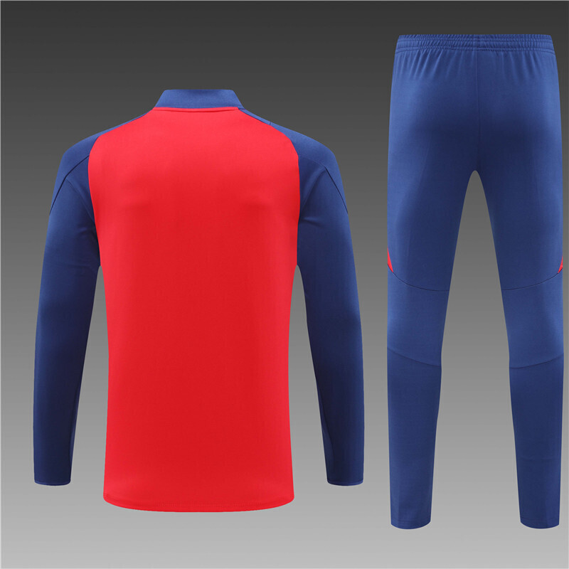 24/25 Spain red Half Zip Training Kit (Adult Kids Kit)