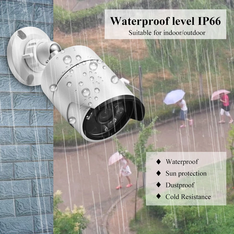 Gadinan H.265AI 8MP 48V POE Security IP Camera Face Detection CCTV Audio Outdoor 5MP 4MP Video Surveillance for IP System Kit