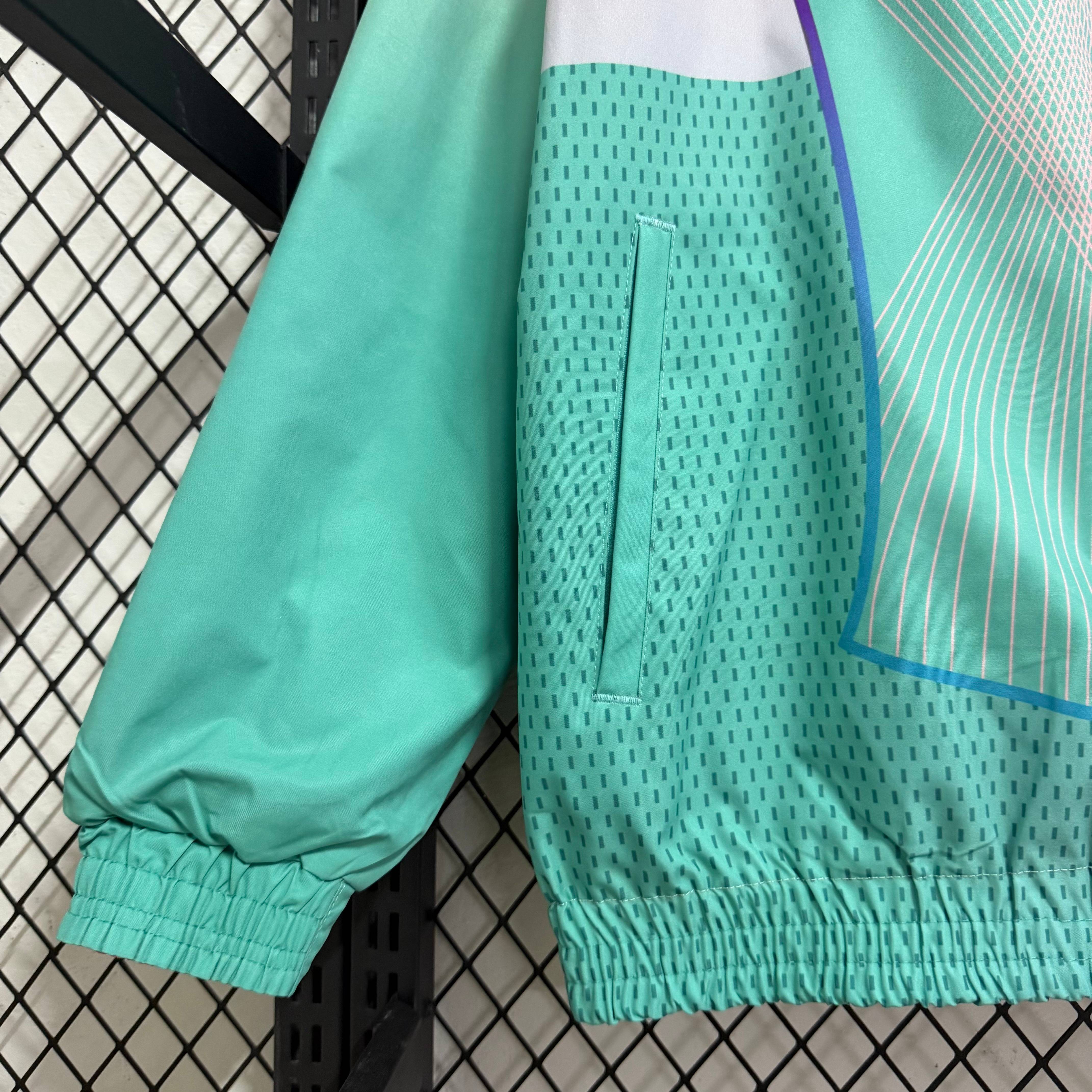 2025/2026 Barcelona special edition double-sided waterproof windbreaker