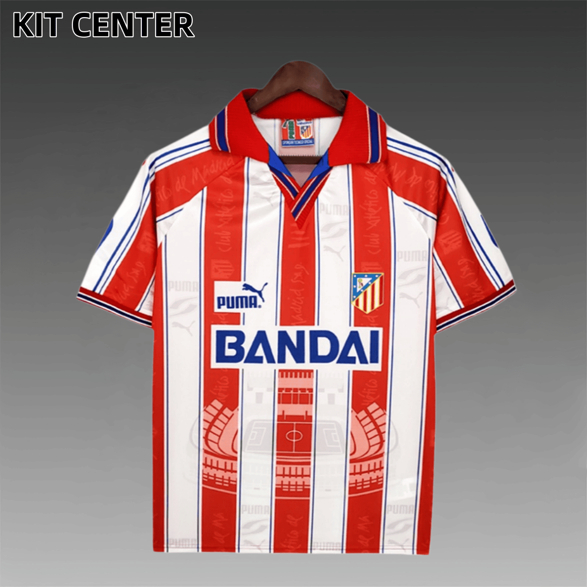 1996/1997 Atletico Madrid Home Retro Football Shirt