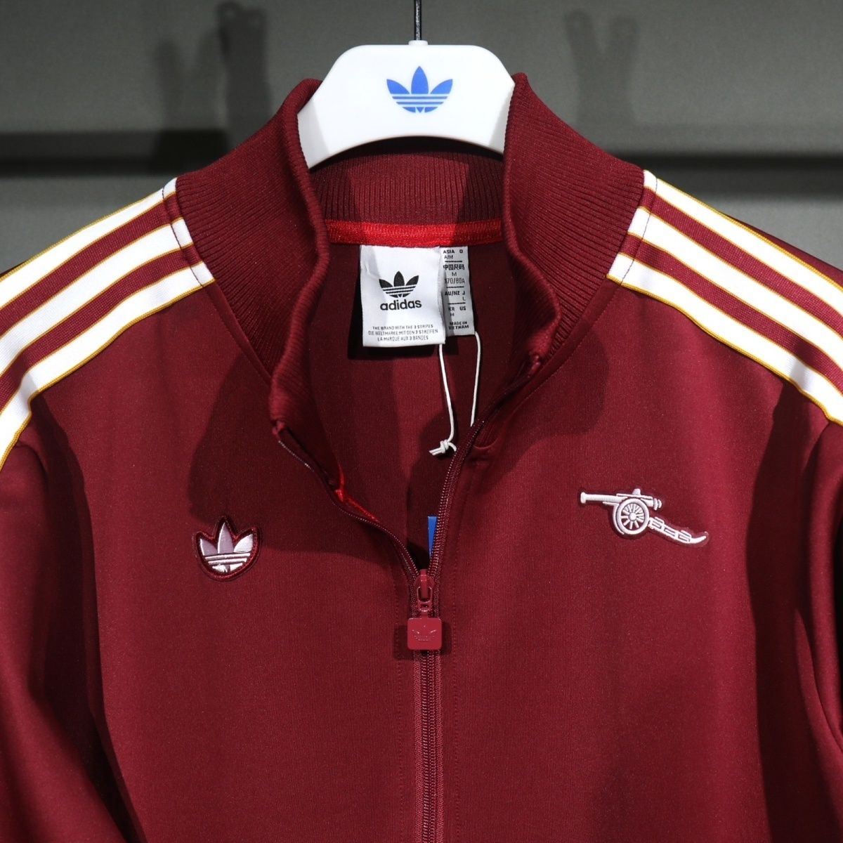 2025/2026 Arsenal Autumn/Winter Football Chengxiu Zipper Embroidered Sweatshirt