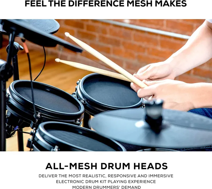 Alesis Drums Nitro Mesh Kit Bundle &ndash; Complete Electric Drum Set