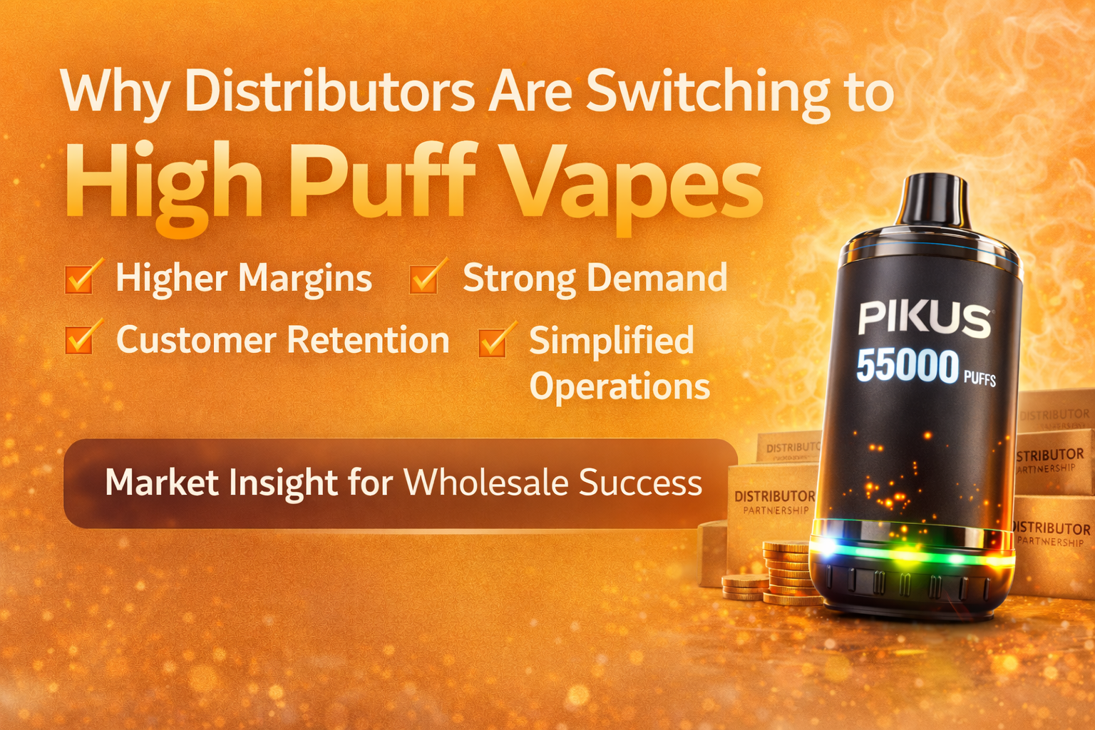 Why distributors are switching to high puff disposable vapes showing margins demand and business benefits