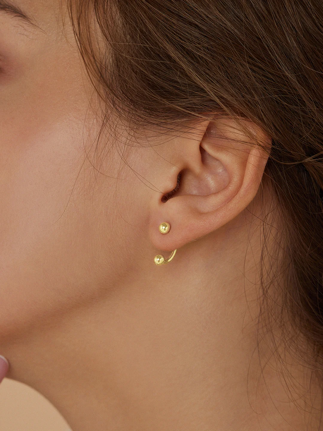 Double Ball Ear Jackets