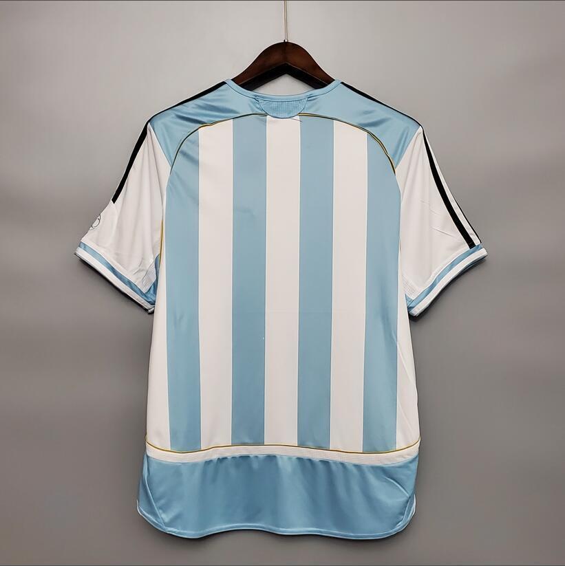 2006 Argentina Home Retro Football Shirt