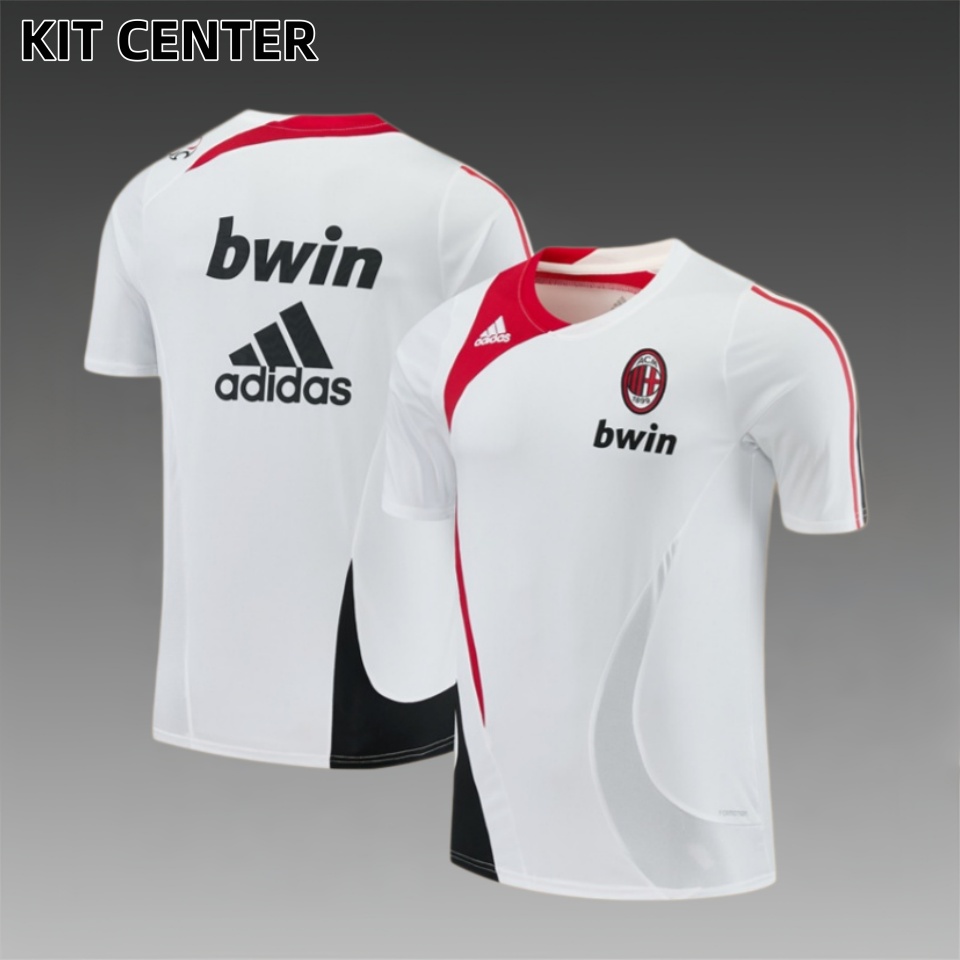 07/08 AC Milan retro training suit short sleeved football shirt