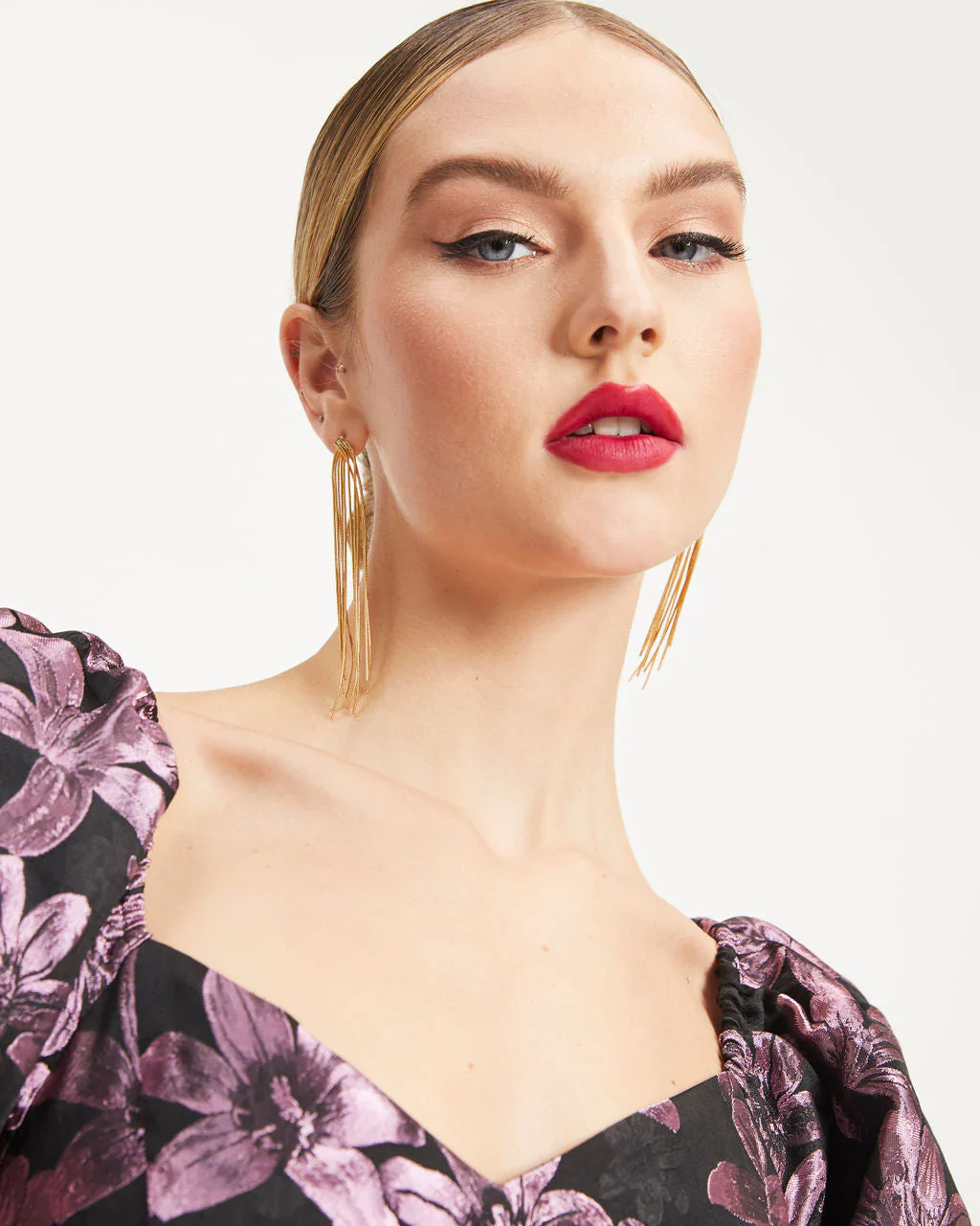 Finer Things In Life Floral Puff Sleeve Mini Dress