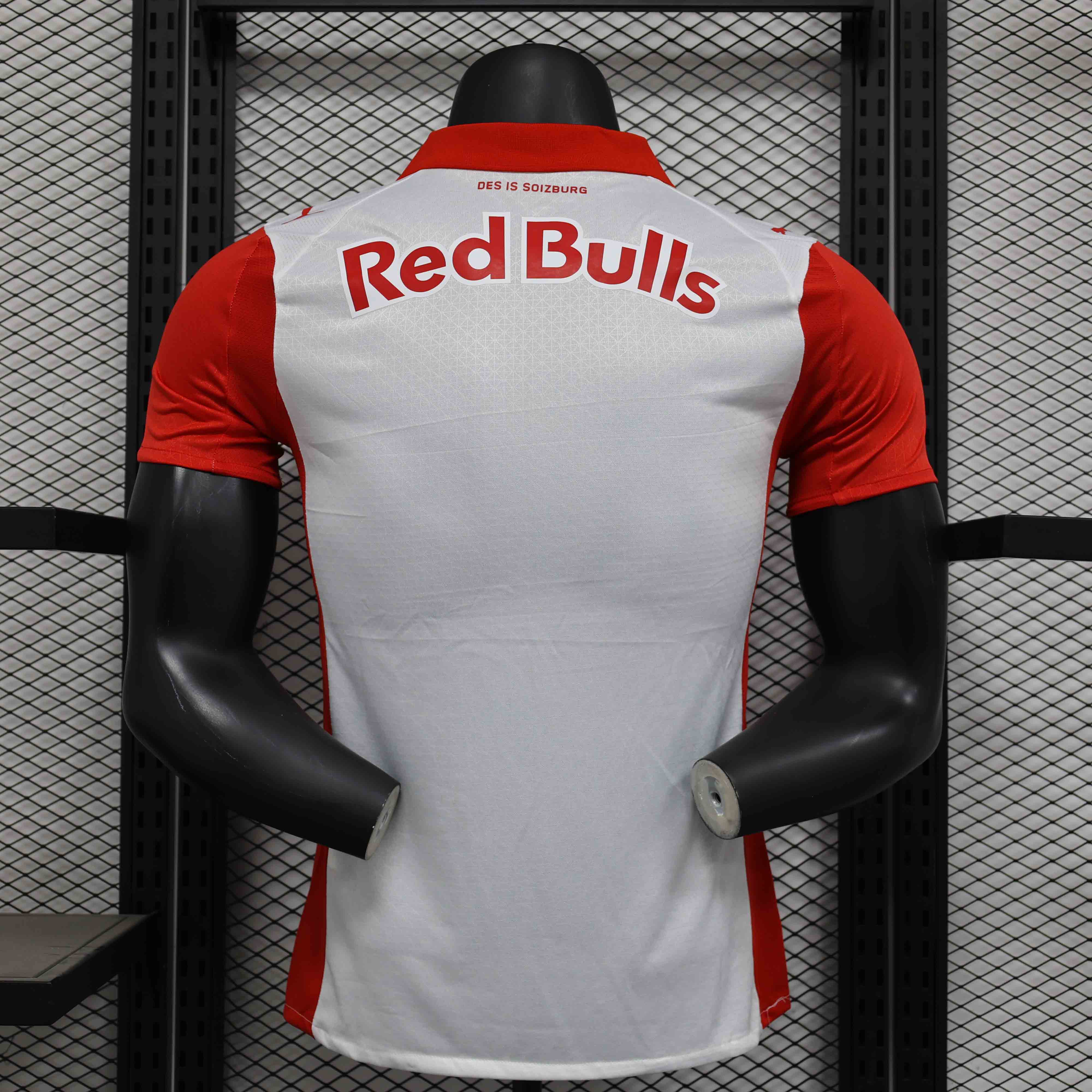 2025/2026 RB Leipzig Red and White Football Shirt (Player Edition)