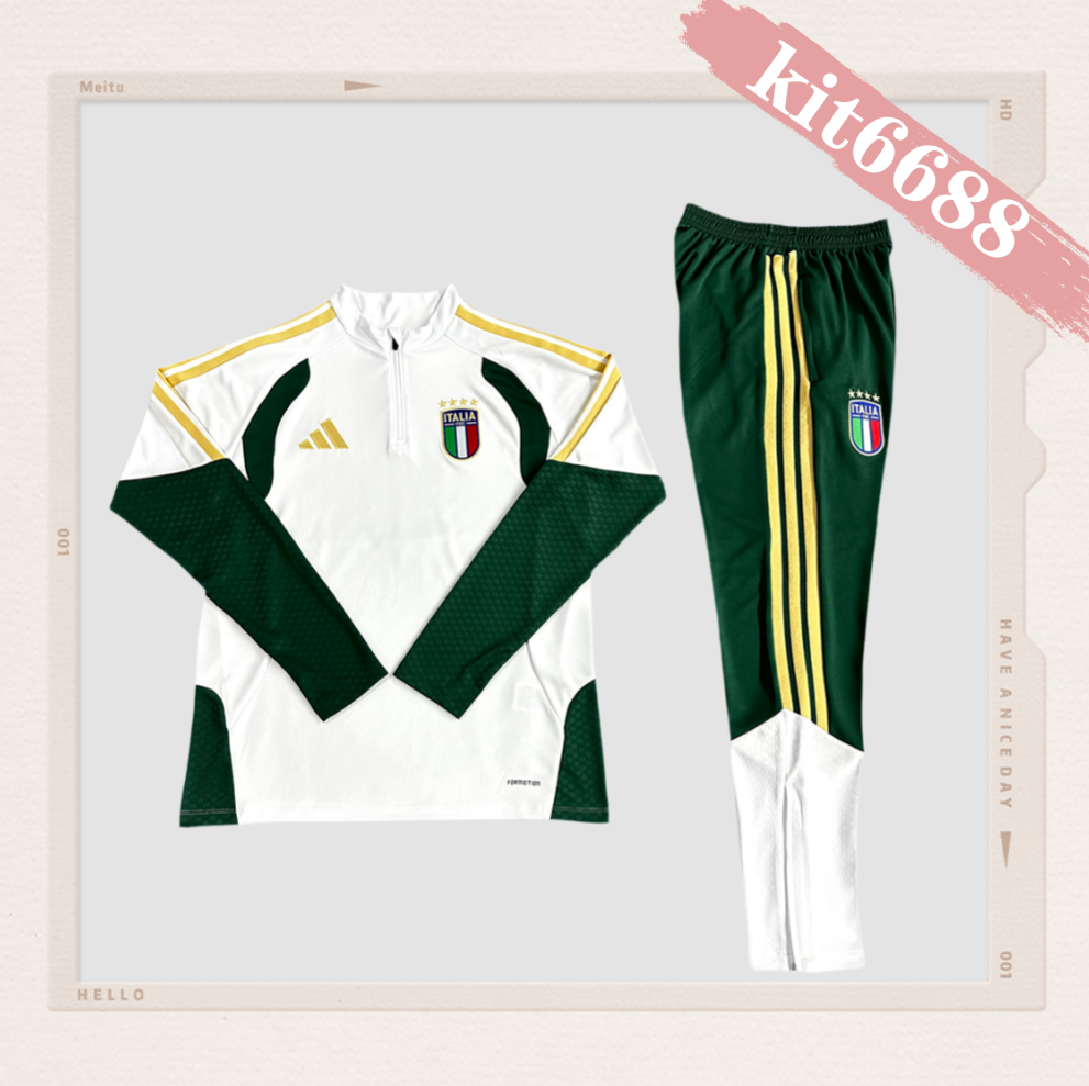 2026/2027 Italy Kids Half Zip Training Clothes (Kids Kit)