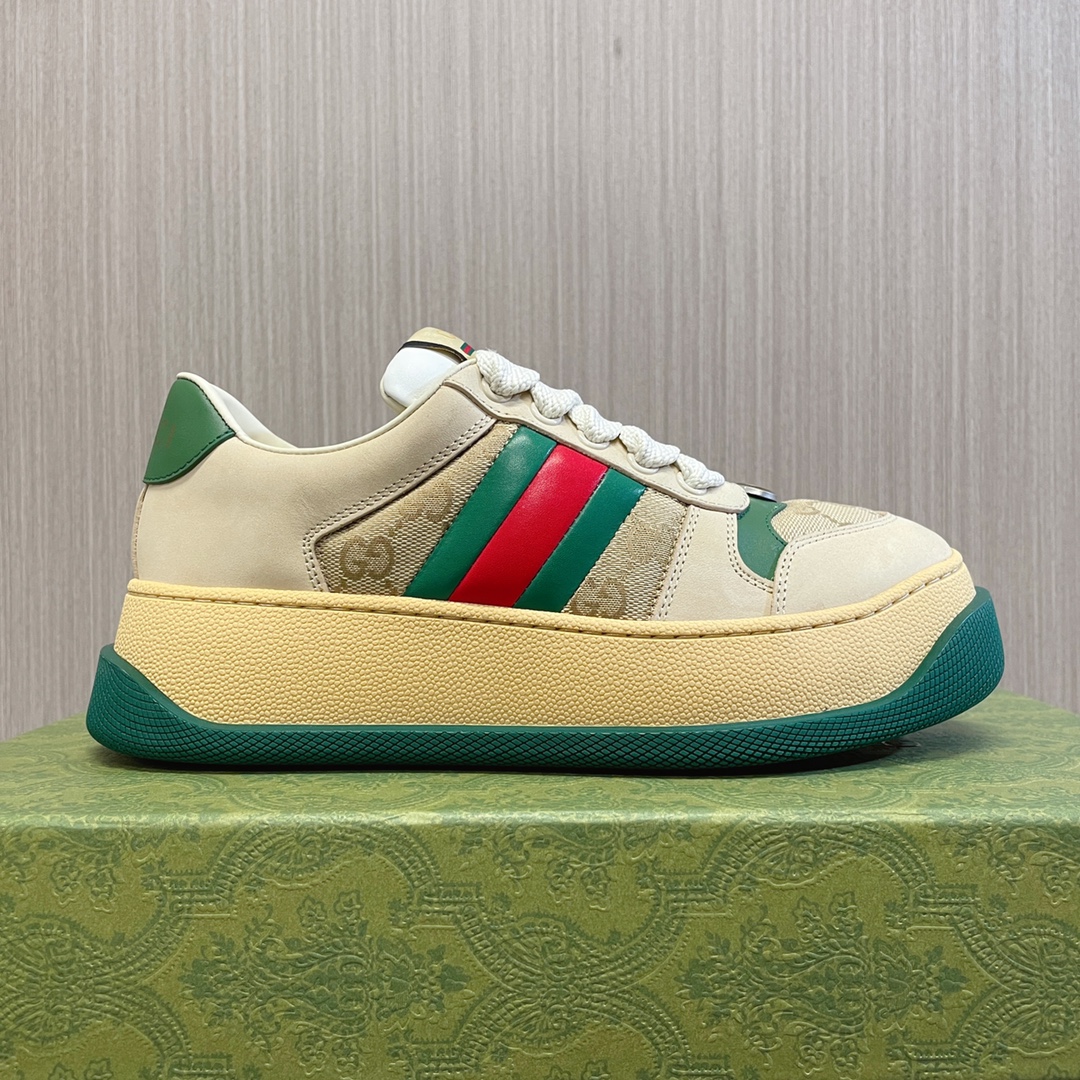Gucci Screener Sneakers GG Canvas with Crystals