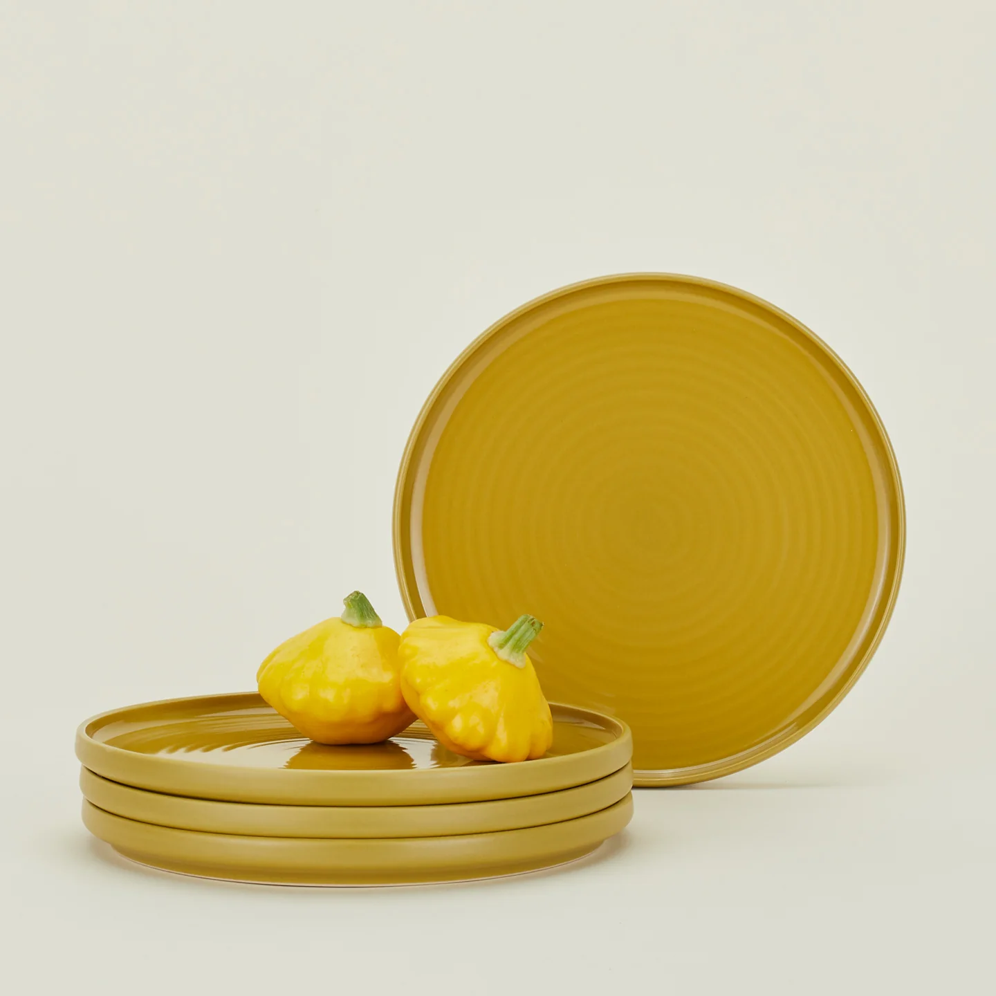 Essential Salad Plate, Set of 4 - Mustard