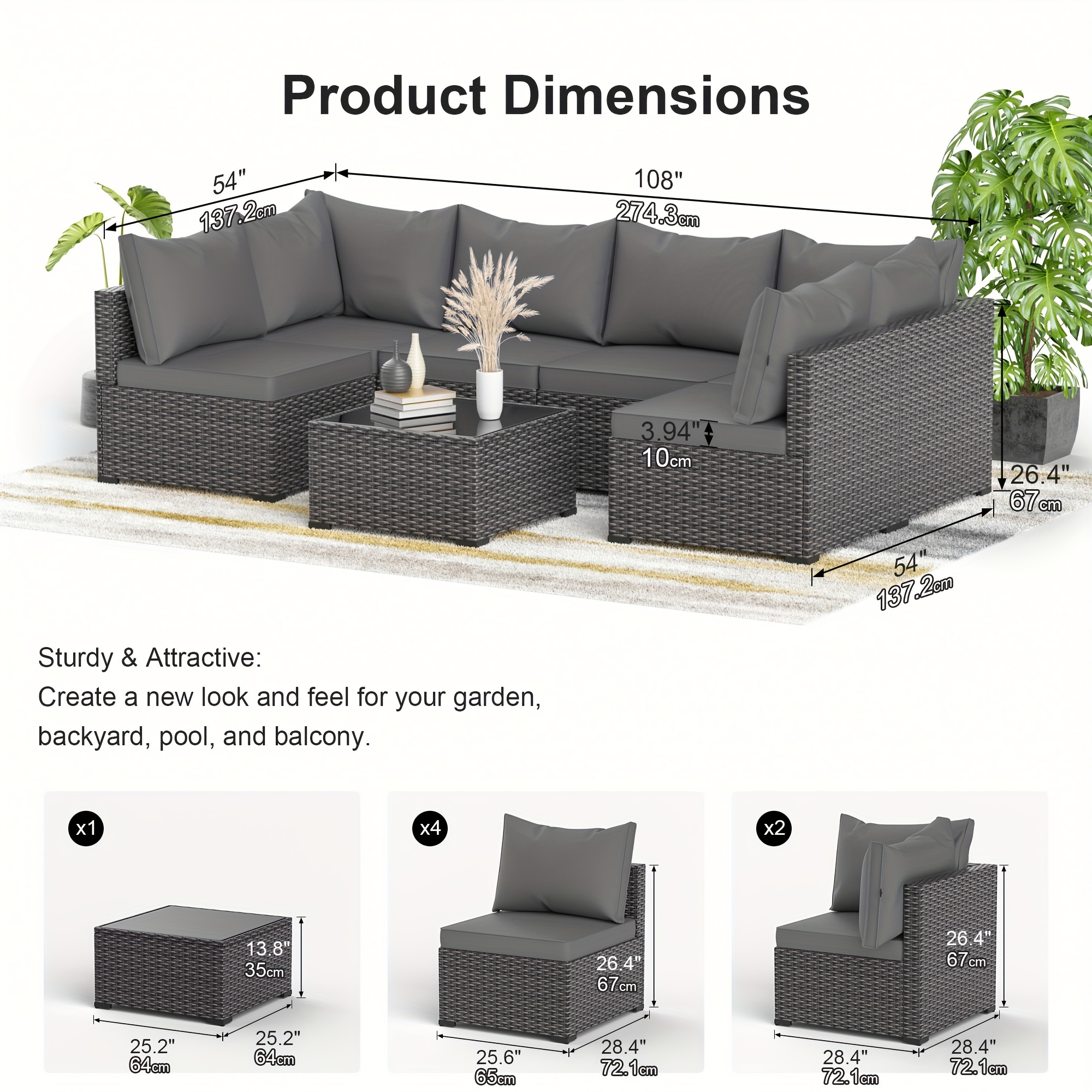LZNB-GREY7 seven-piece set
