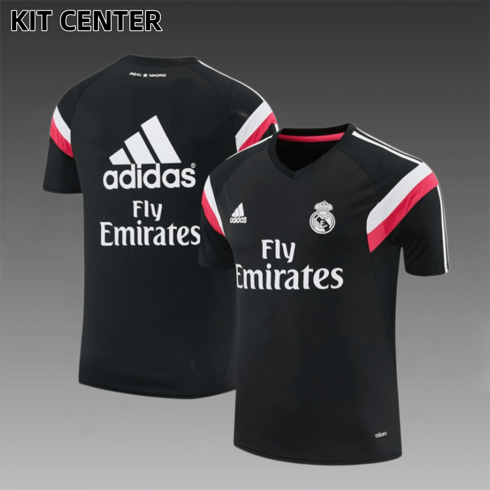 14/15 Real Madrid Retro Training Uniform short sleeves- Sleeve Football Shirt