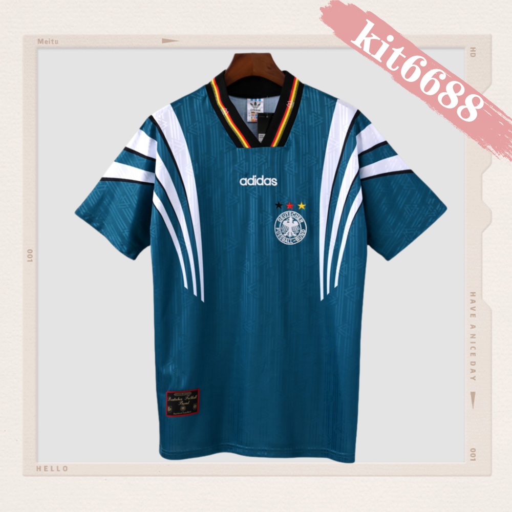 1996 Germany Away Retro Football Shirt