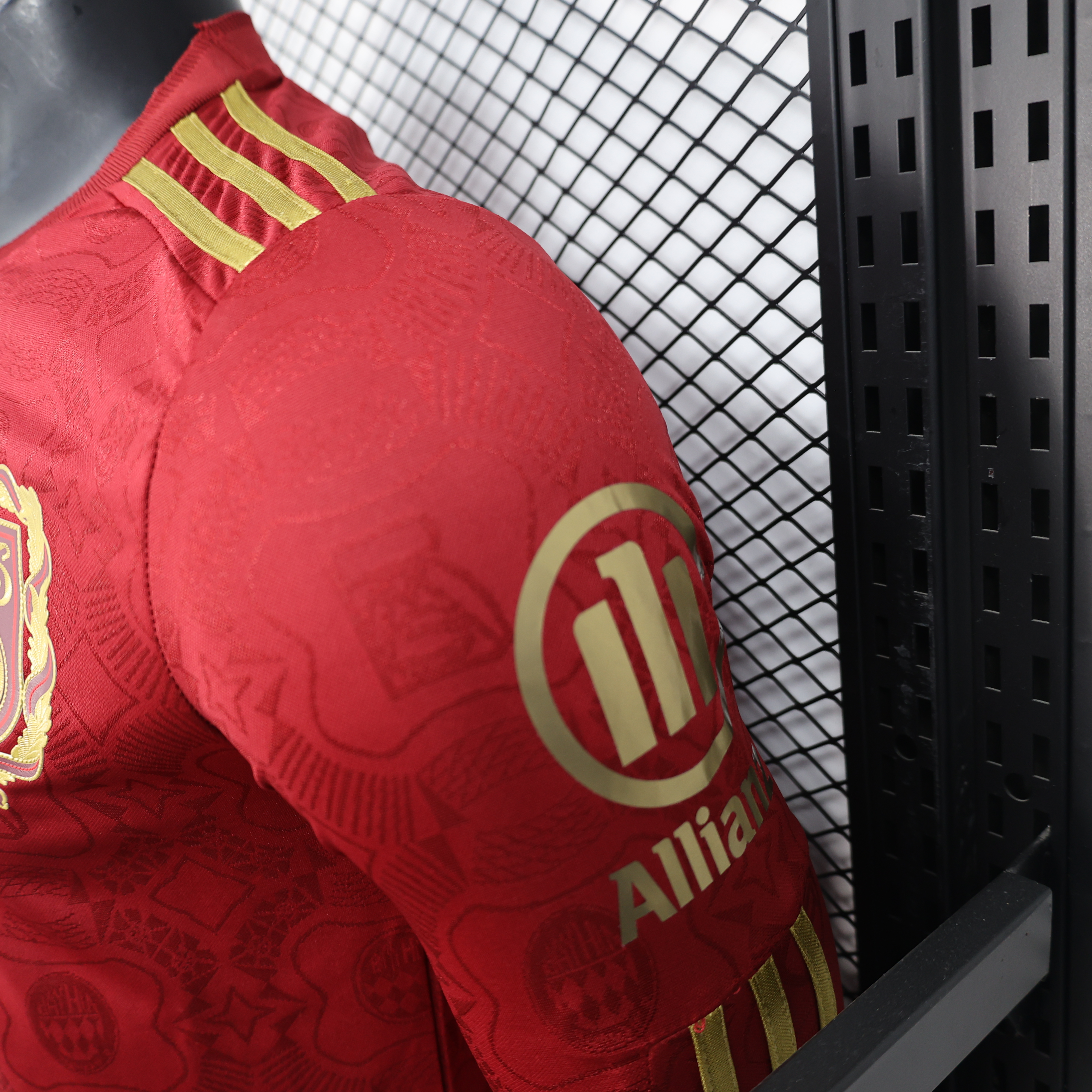 2025/2026 Bayern Munich 125th Anniversary EditionRed Long Sleeve Football Shirt (Player Edition)