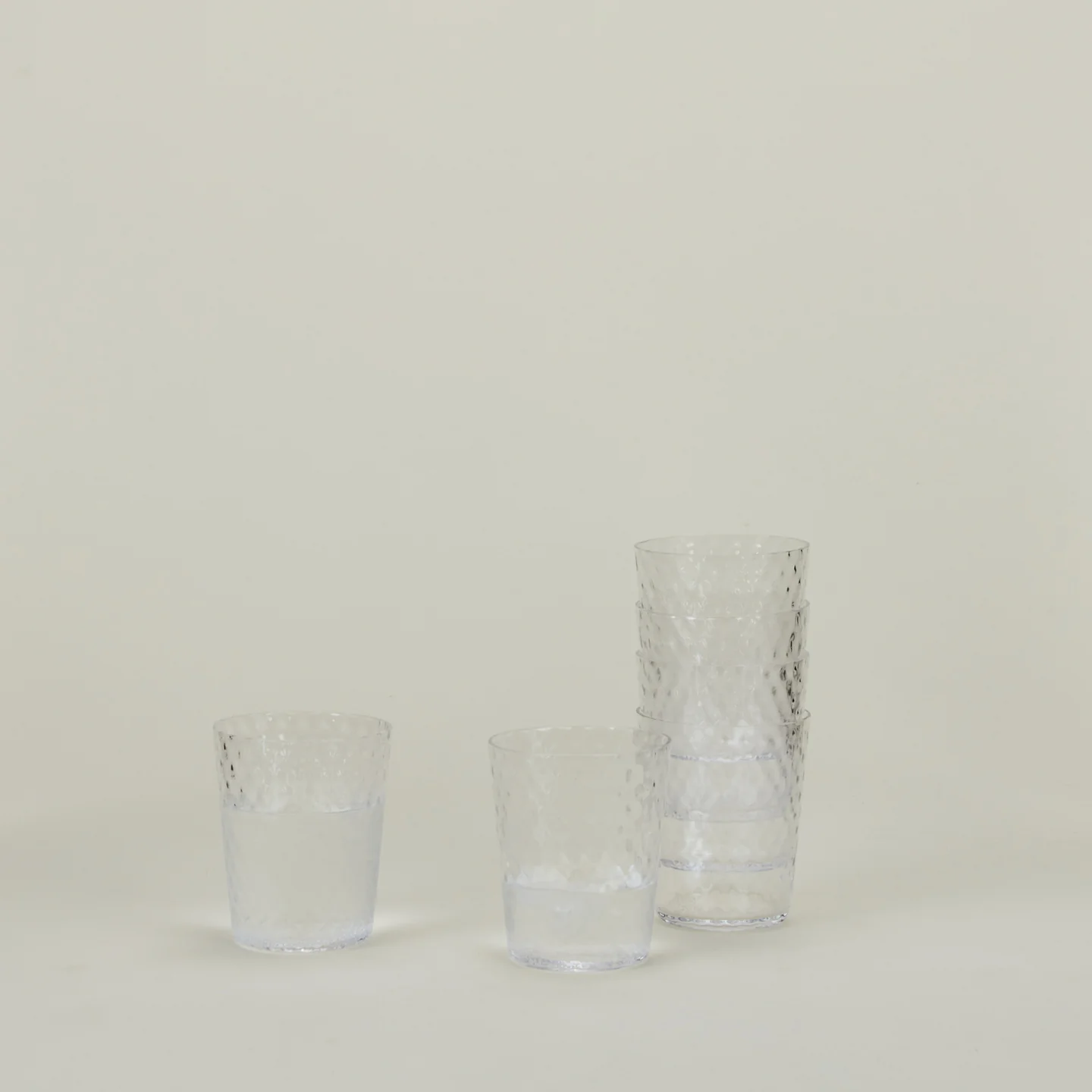 Veneziano Tumbler, Set of 6 - Clear