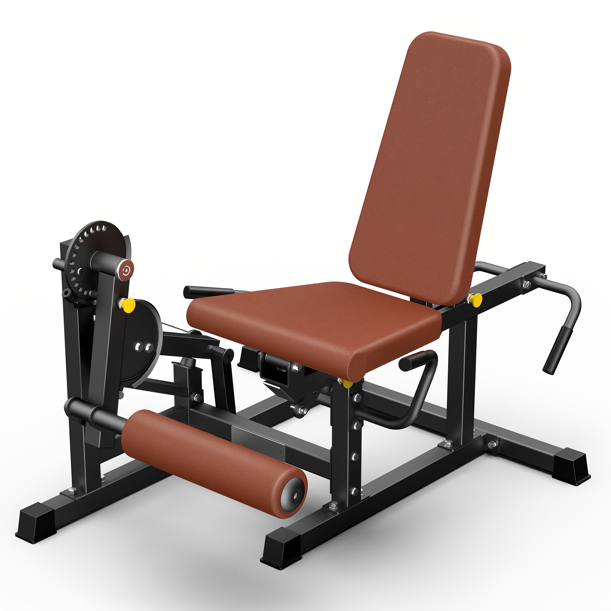 KINGSMITH Home Leg Fitness Equipment, Leg Flexion and Extension Trainer, Adjustable Leg Curl Machine with Rope System