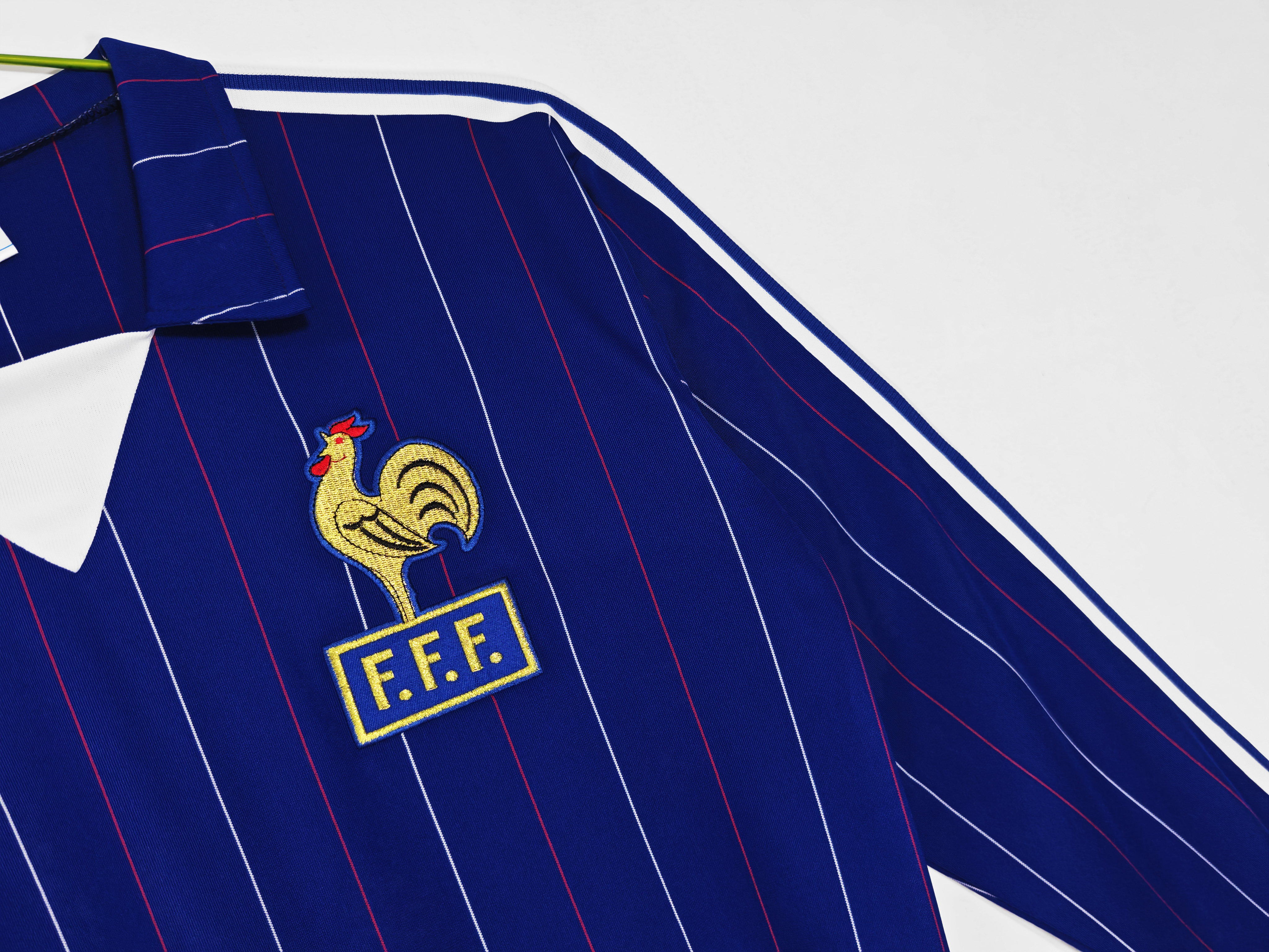 80/82 France home  Retro long Football Shirt