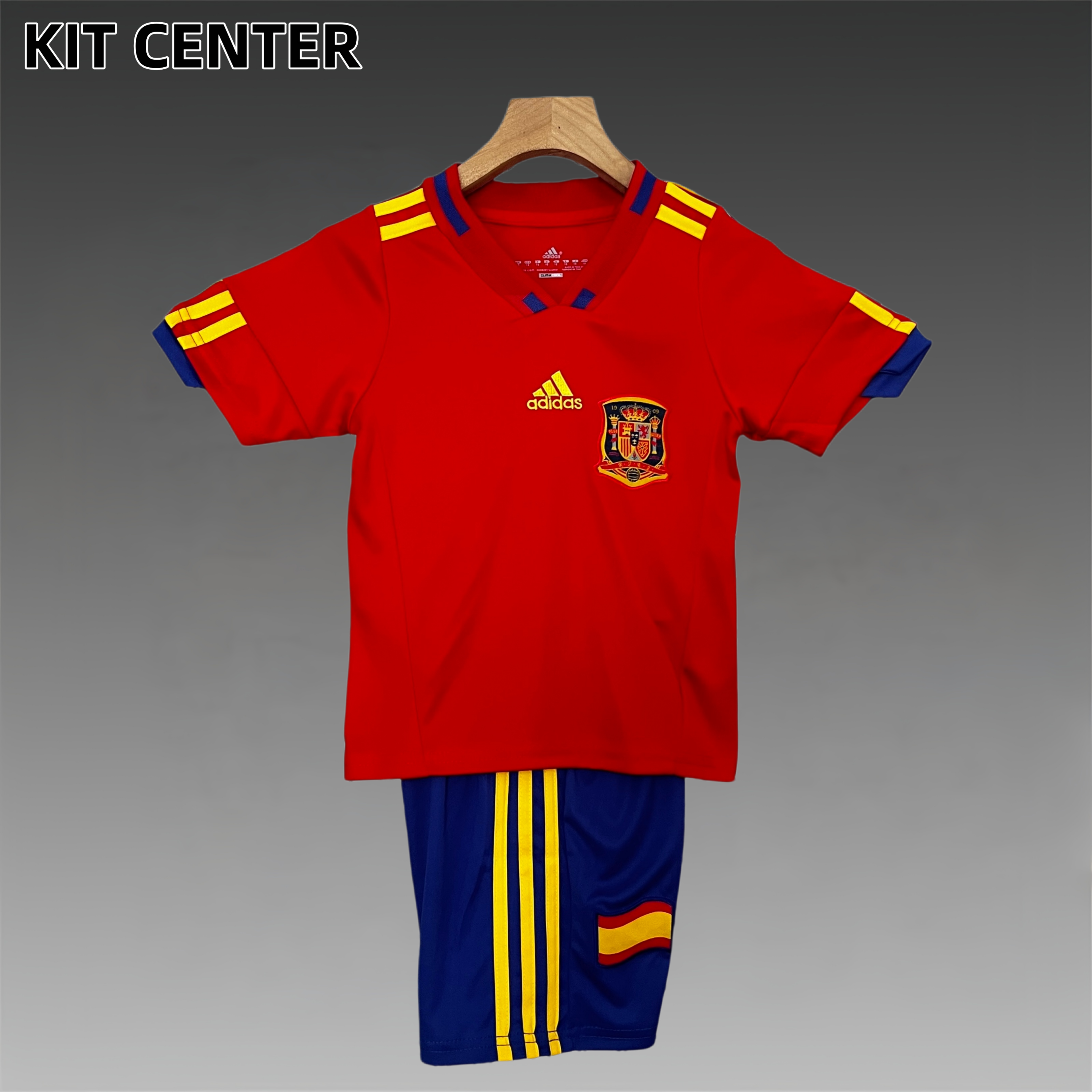 2010 Spain home Retro Football Shirt  Kids Kit