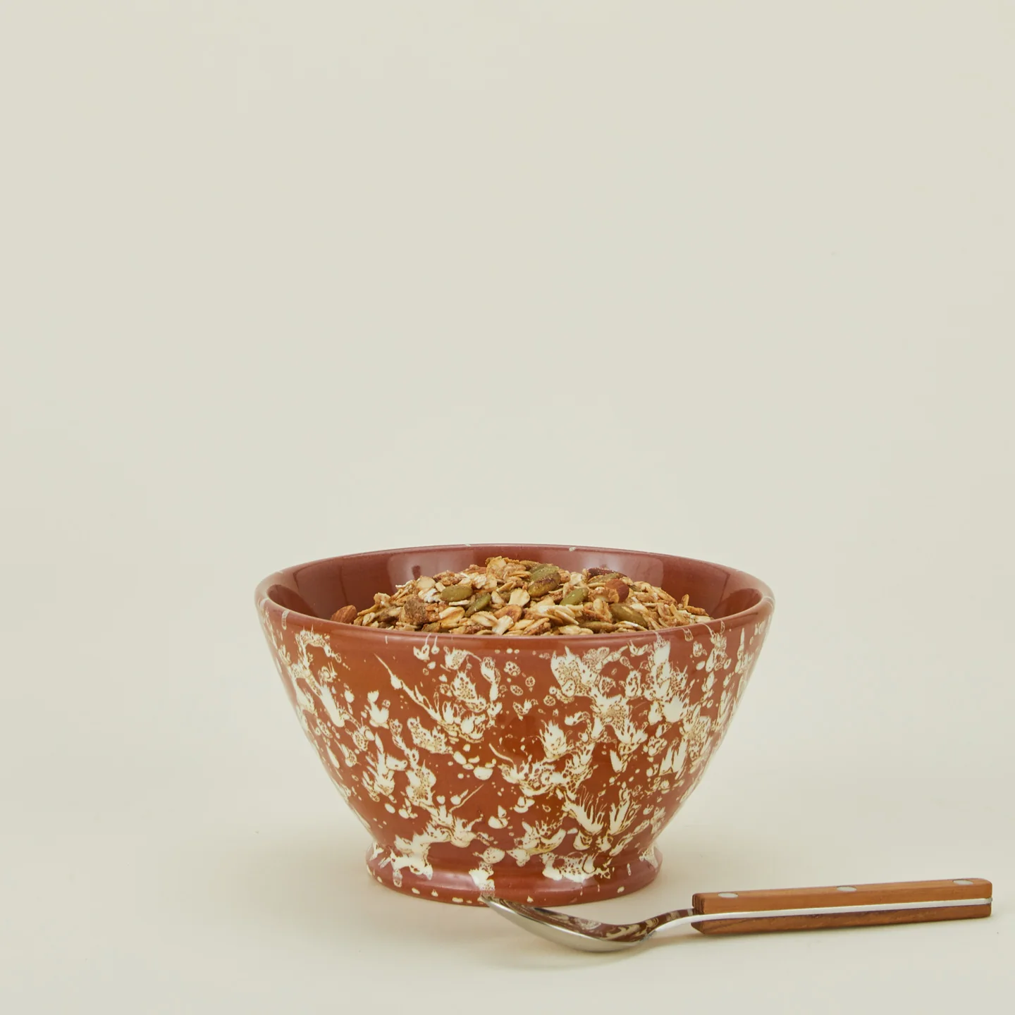 Splatter Small Bowl - Terracotta/Cream