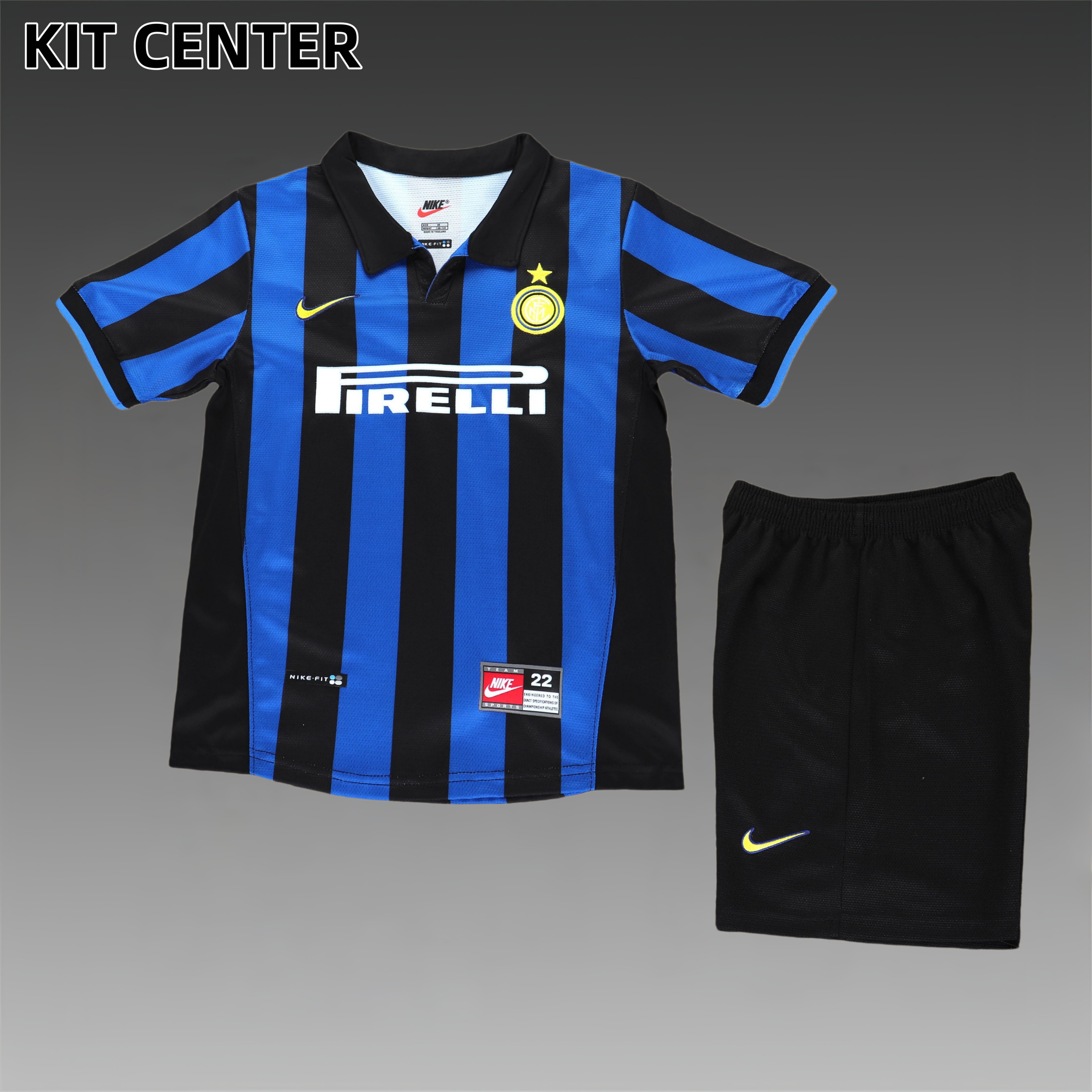 1998/1999 Inter Milan home Retro Football Shirt Kids Kit
