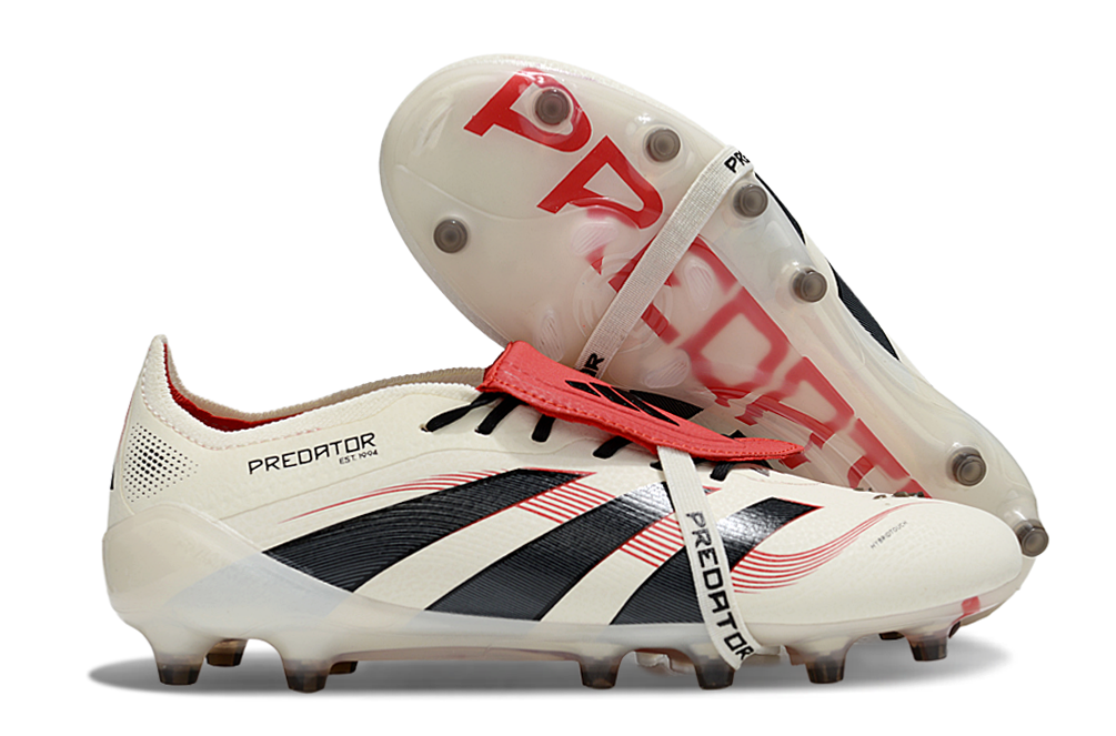 Predator Elite Fold-over Tongue FG Champagne - Off WhiteCore BlackPure Ruby