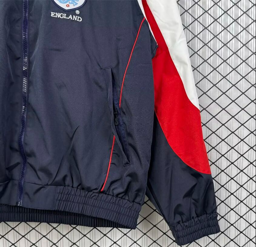 1998 England retro windbreaker cyan